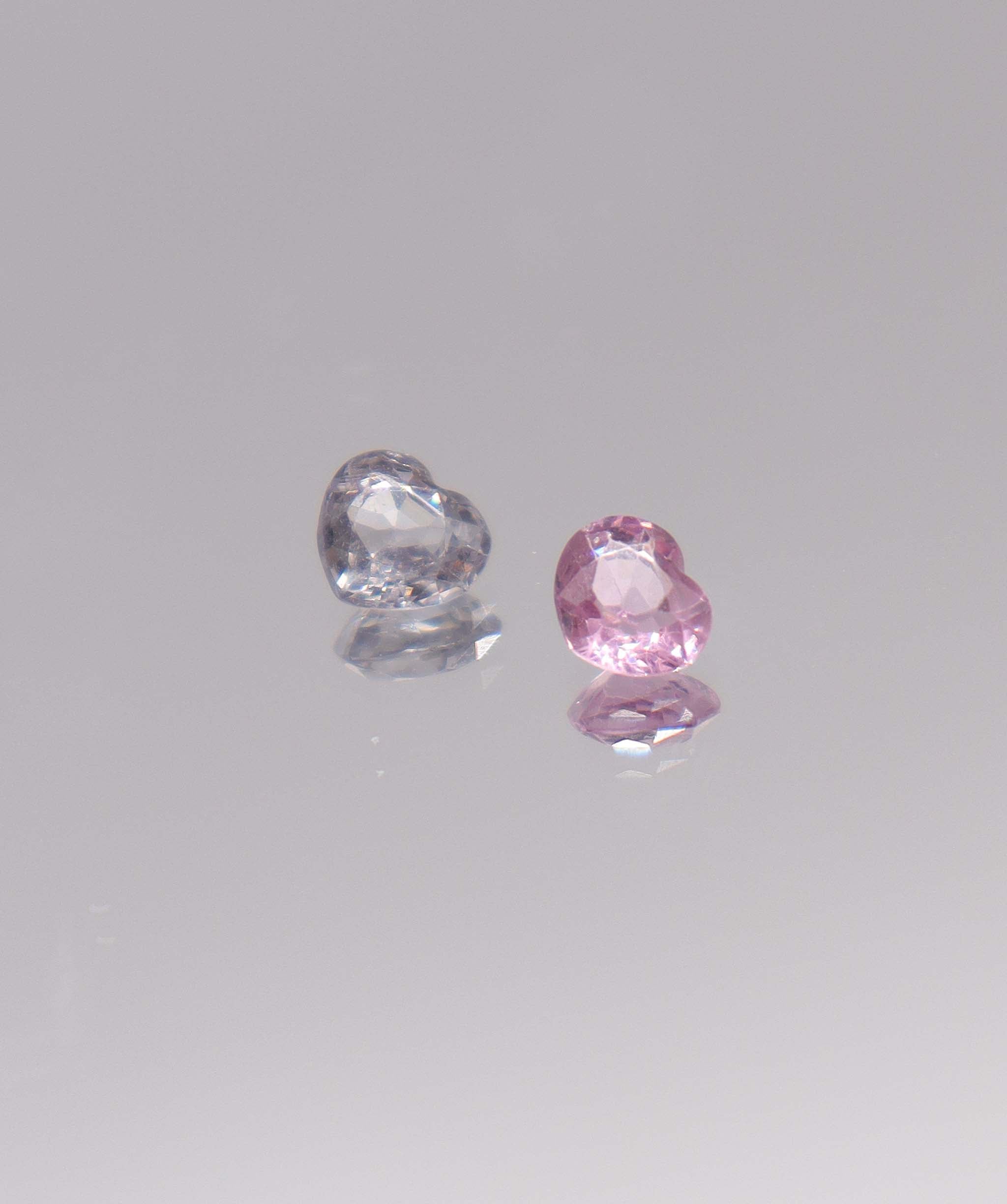 Luxury Promise 1.1ct pink-grey heart spinel DXBCD1107