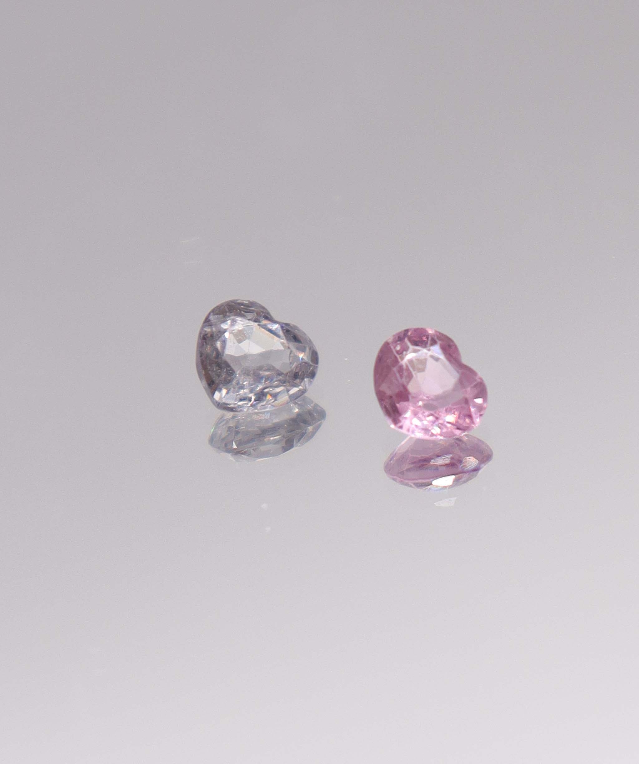 Luxury Promise 1.1ct pink-grey heart spinel DXBCD1107