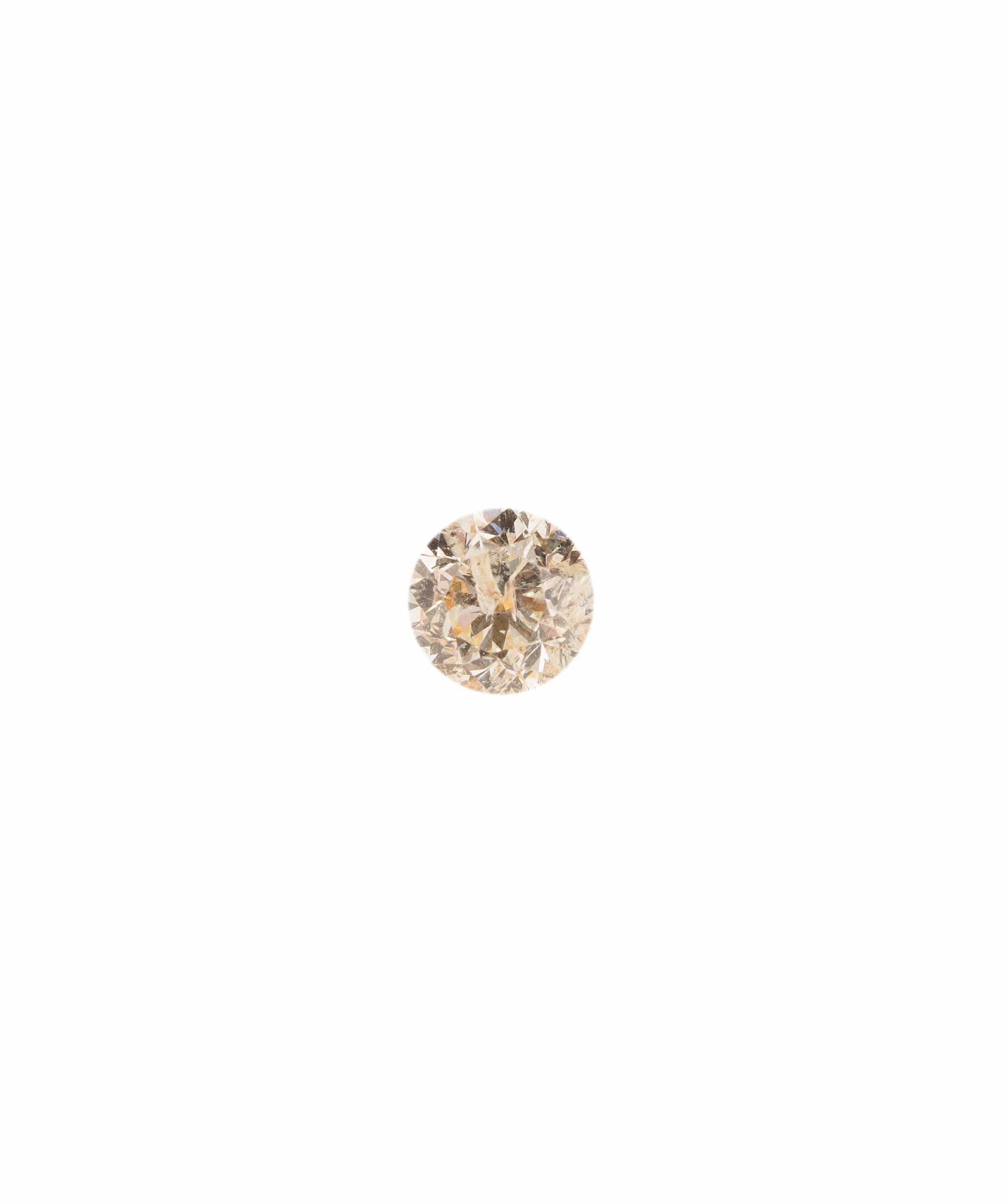 Luxury Promise 1.26CT WHITE+ORANGE ROUND DIAMOND 1 PIECE SET ANL-S37-31