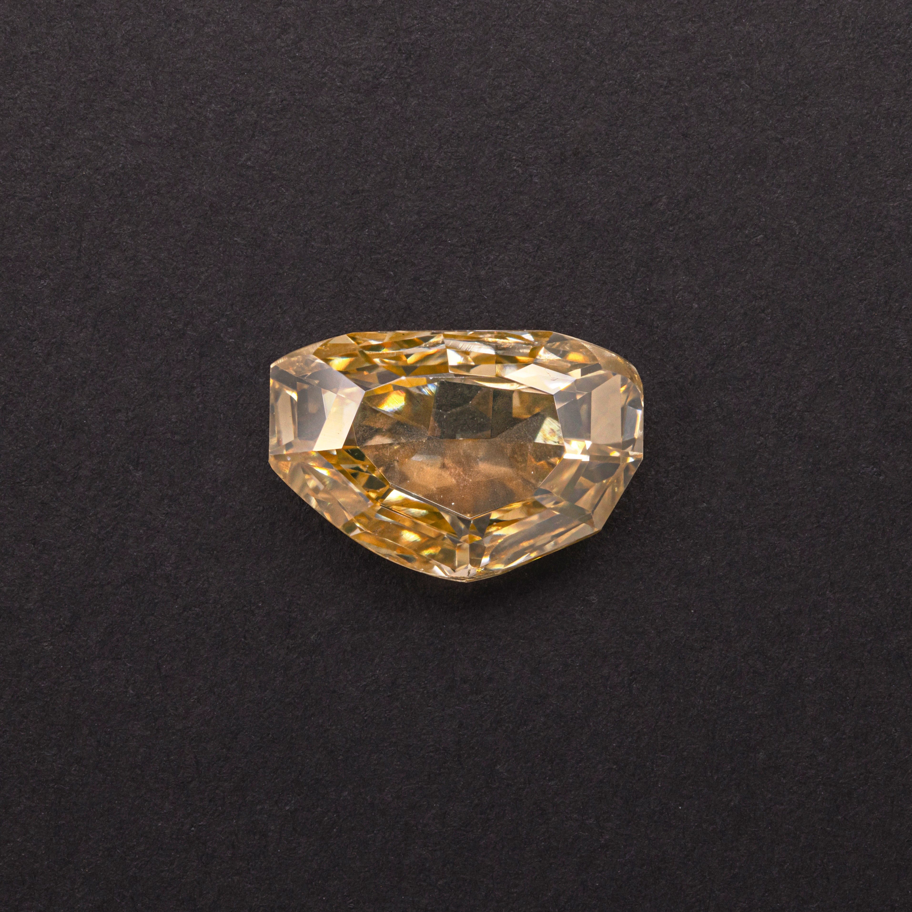 Luxury Promise 1.27crt Intense orange Antique rose-cut Diamond ANC1410