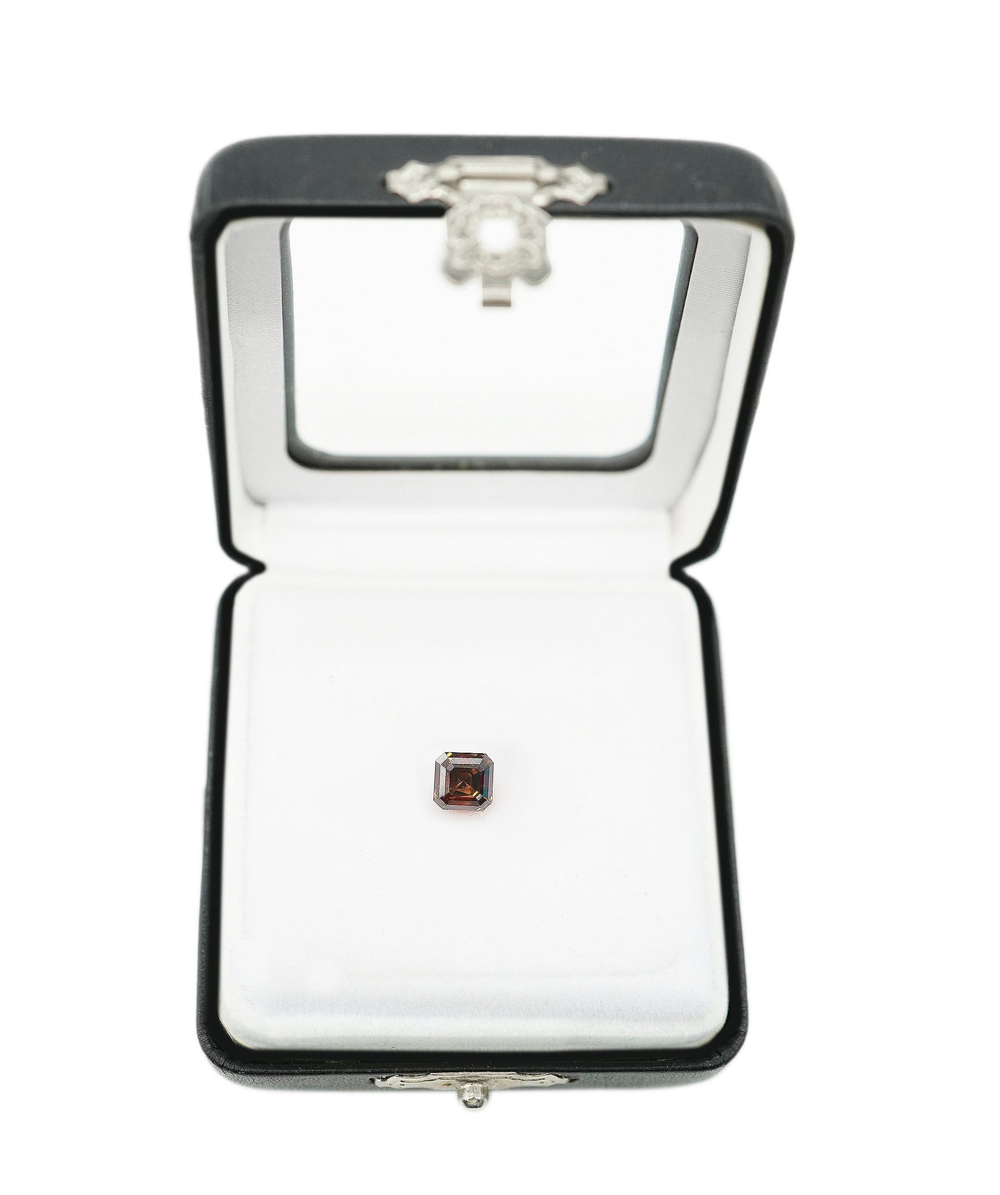 Luxury Promise 1.28ct Deep Orange ASHER SHAPE DIAMOND  DBXN0039