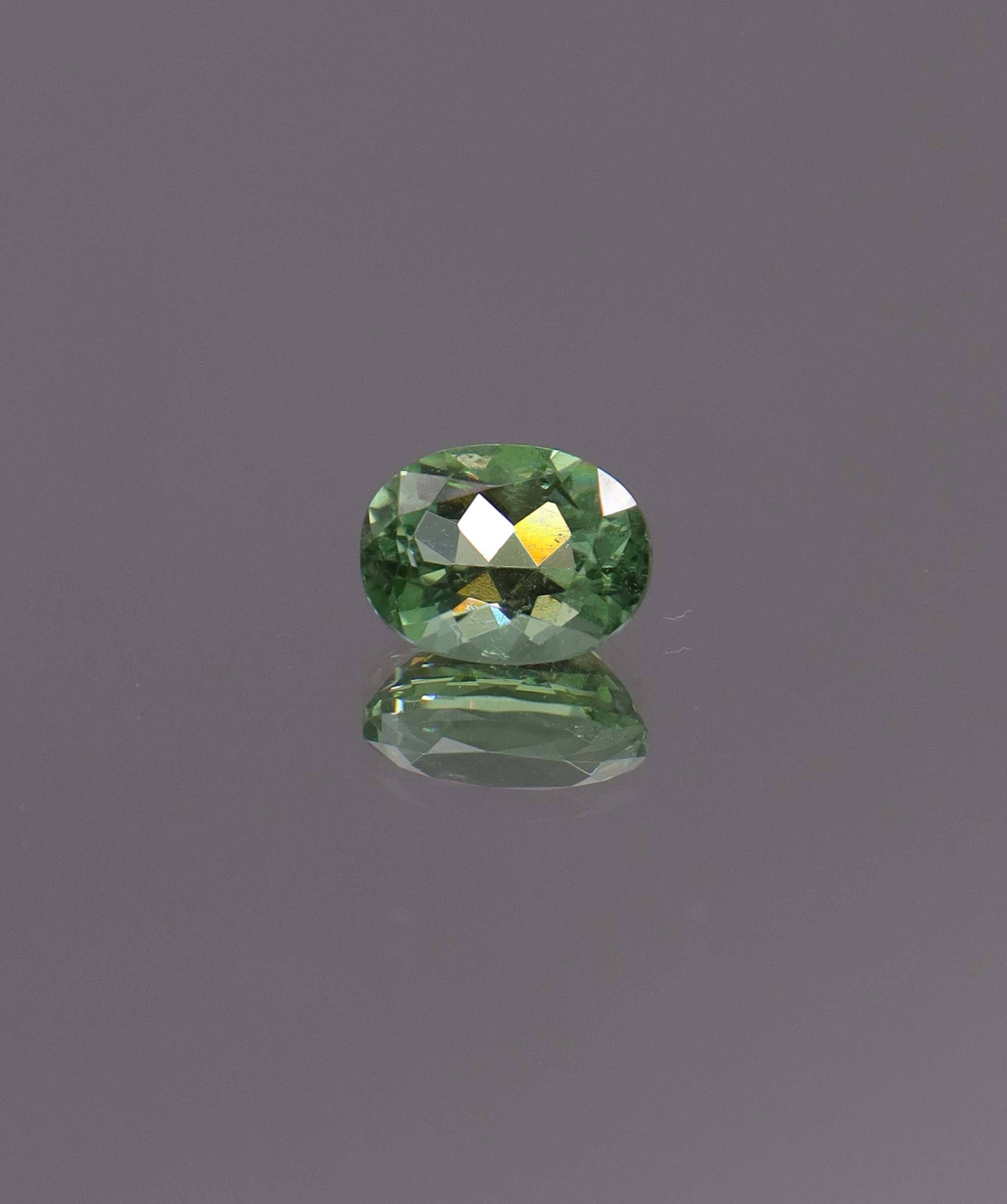 Luxury Promise 1.29ct Neon Green Paraiba Oval (Eye Clean) DXBCS1312