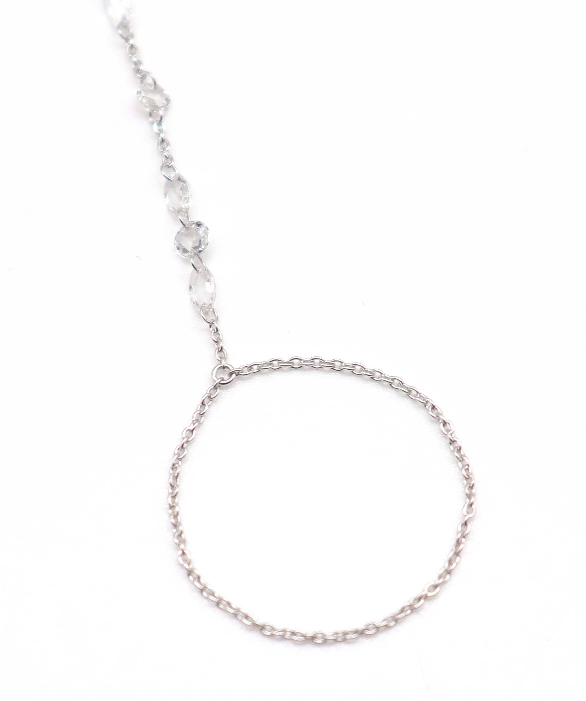 Luxury Promise 1.32CT White Rosecut Diamonds  HANDCHAIN B3391