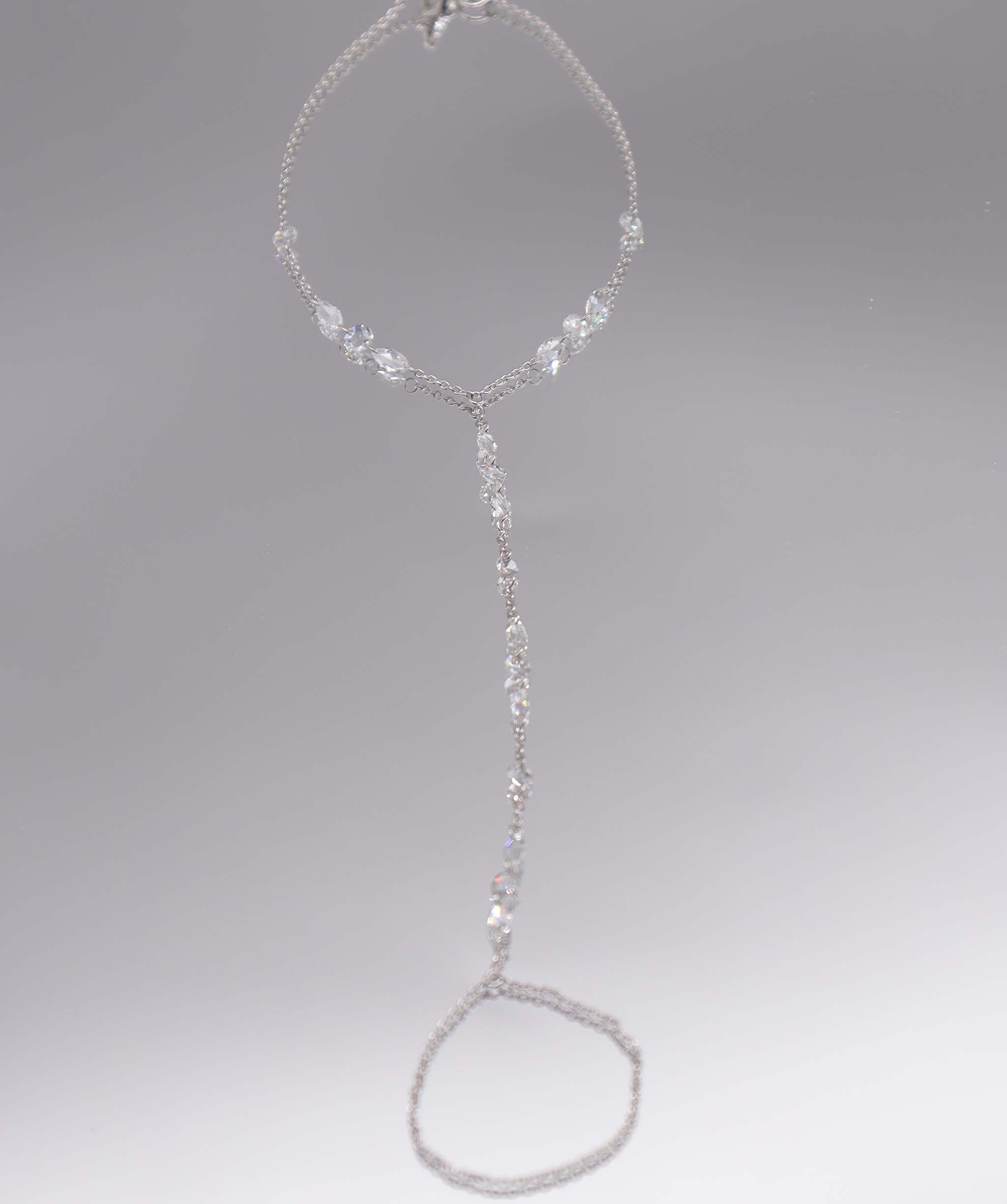 Luxury Promise 1.32CT White Rosecut Diamonds  HANDCHAIN B3391