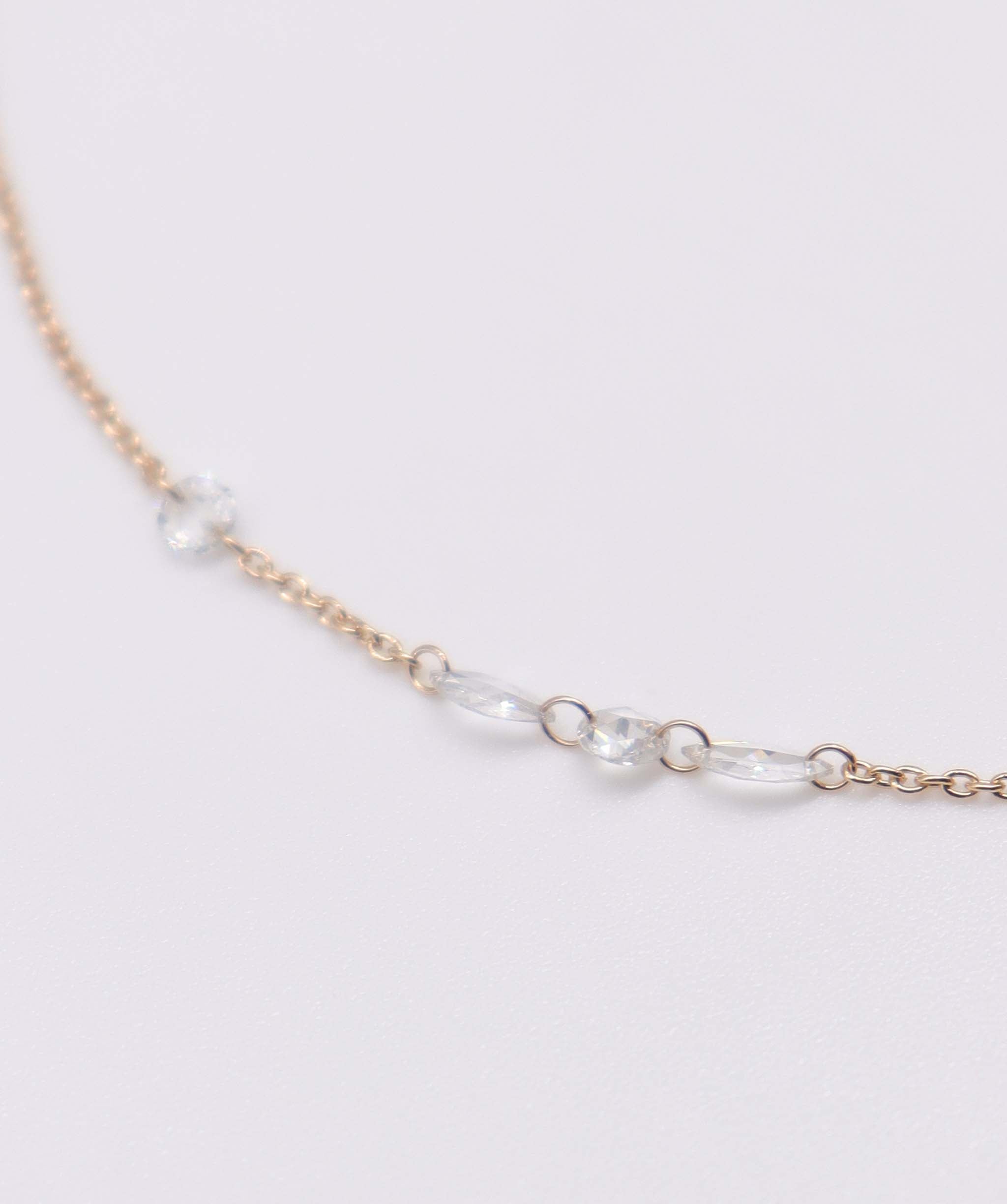 Luxury Promise 1.32CT White Rosecut Diamonds  HANDCHAIN B3392