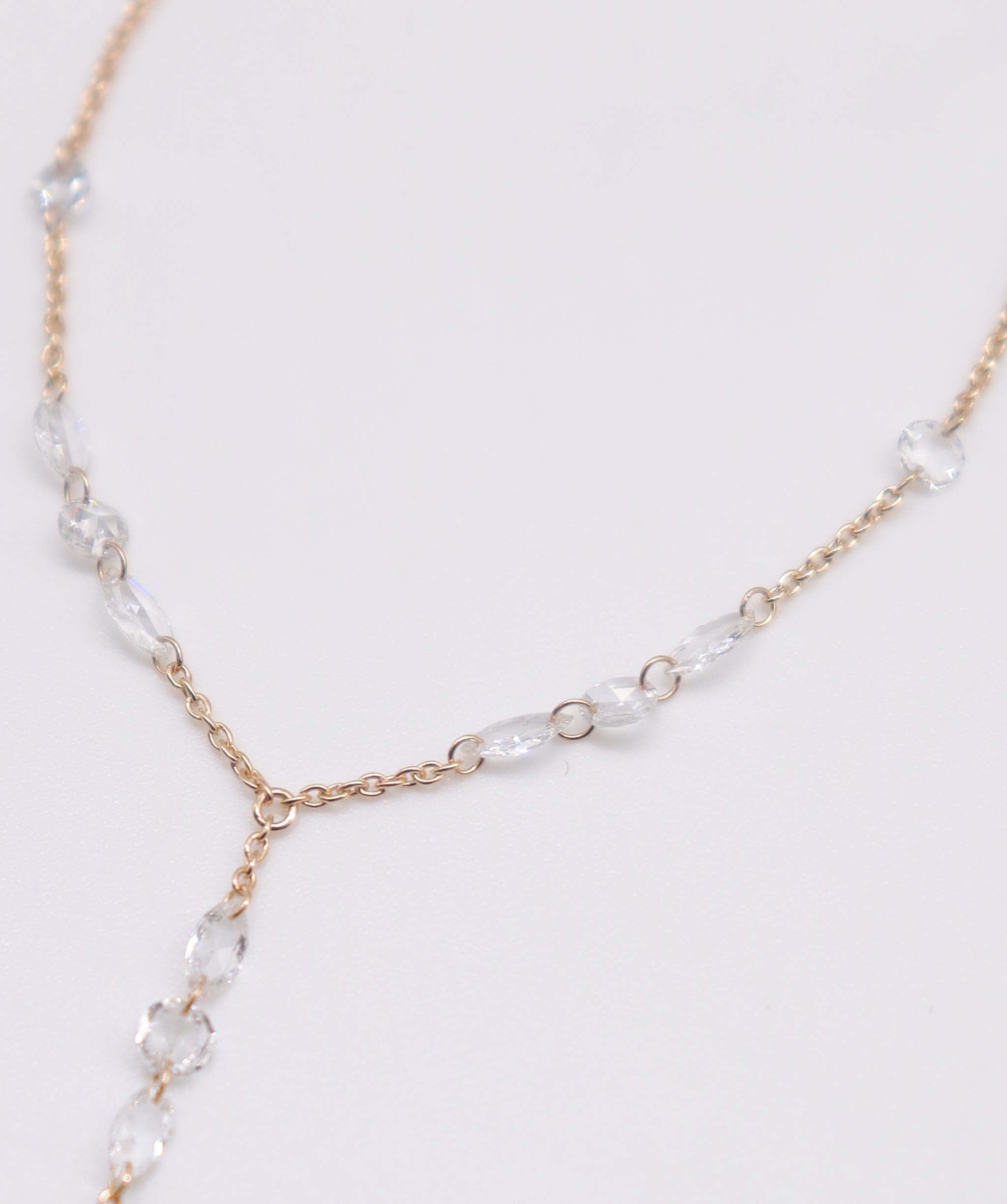 Luxury Promise 1.32CT White Rosecut Diamonds  HANDCHAIN B3392