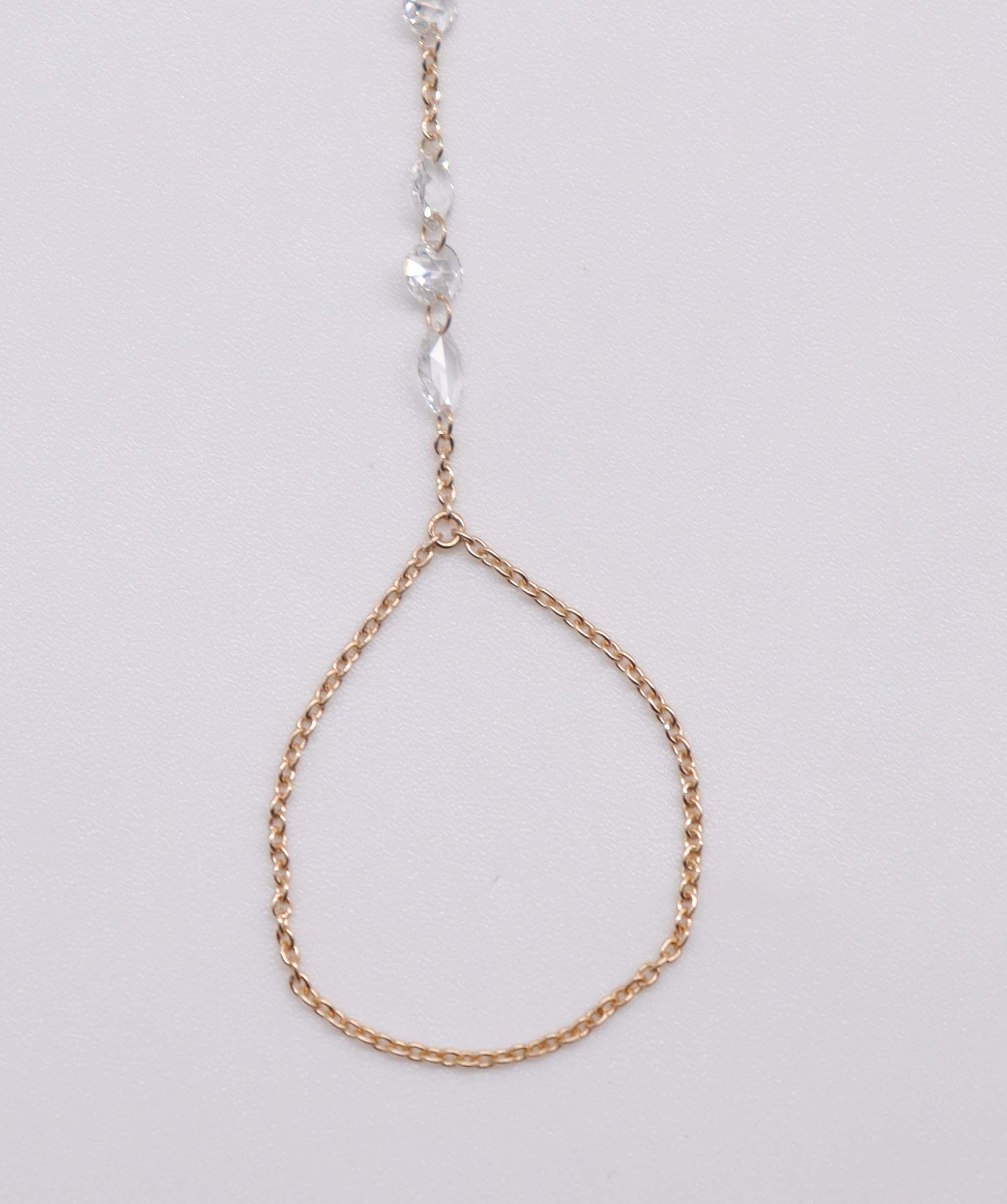 Luxury Promise 1.32CT White Rosecut Diamonds  HANDCHAIN B3392