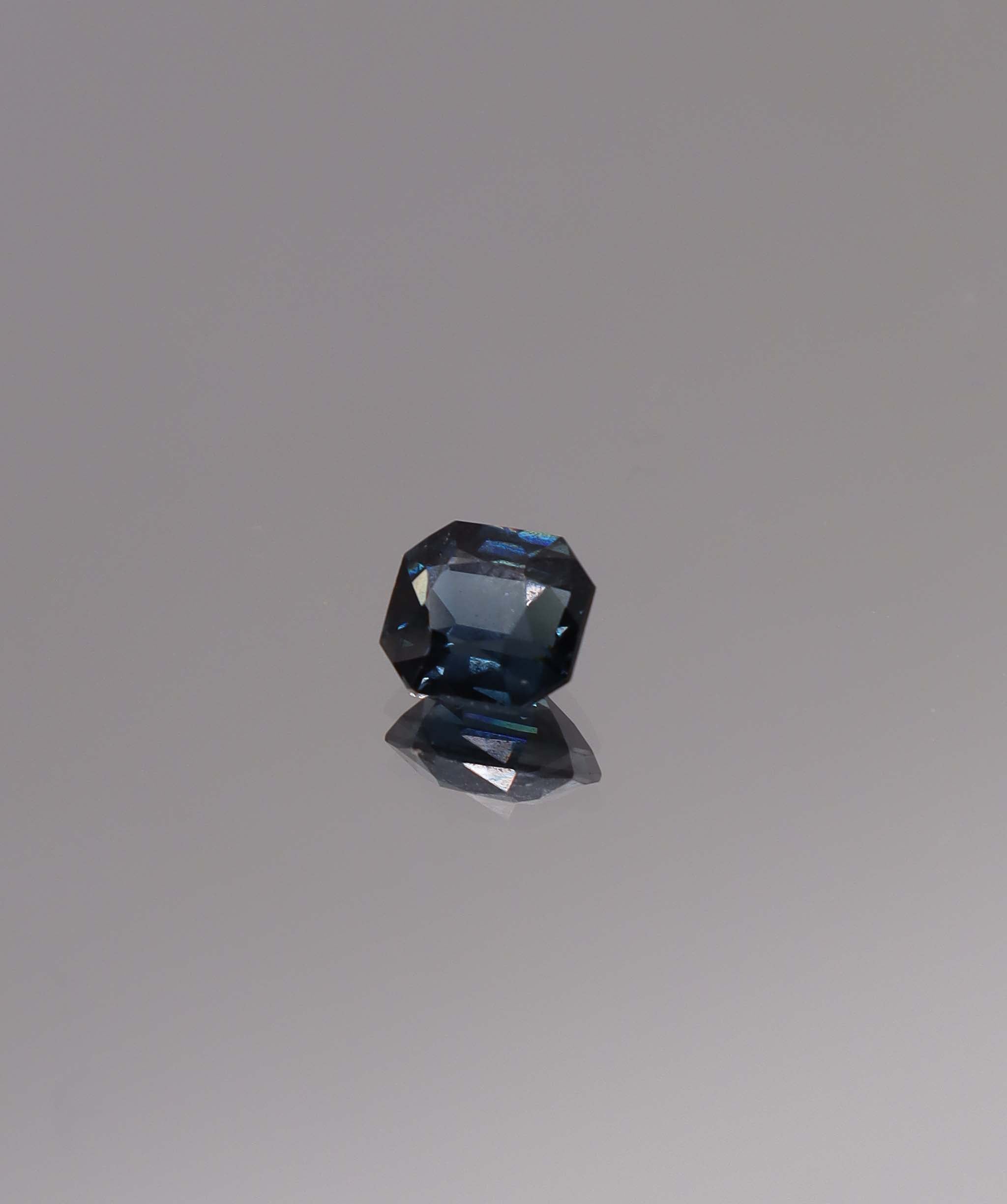 Luxury Promise 1.35ct Metallic Blue Spinel Square Cut 
 (Assher) DXBCS1553