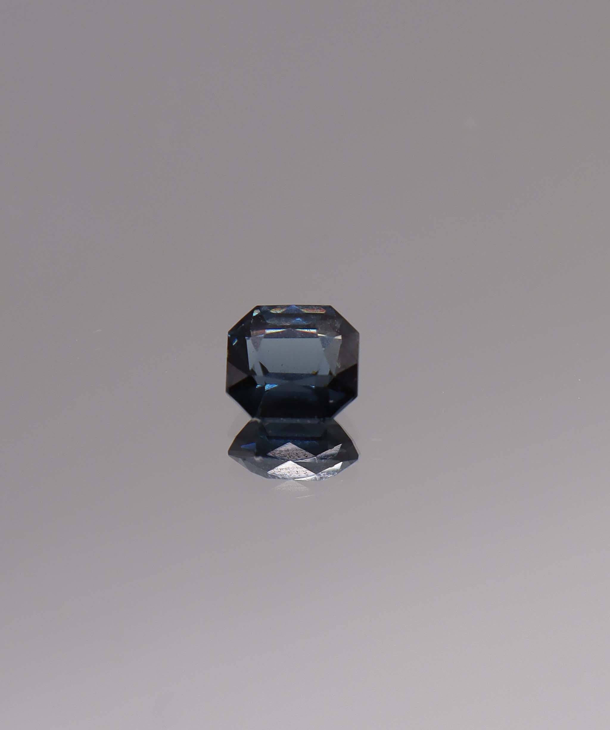 Luxury Promise 1.35ct Metallic Blue Spinel Square Cut 
 (Assher) DXBCS1553