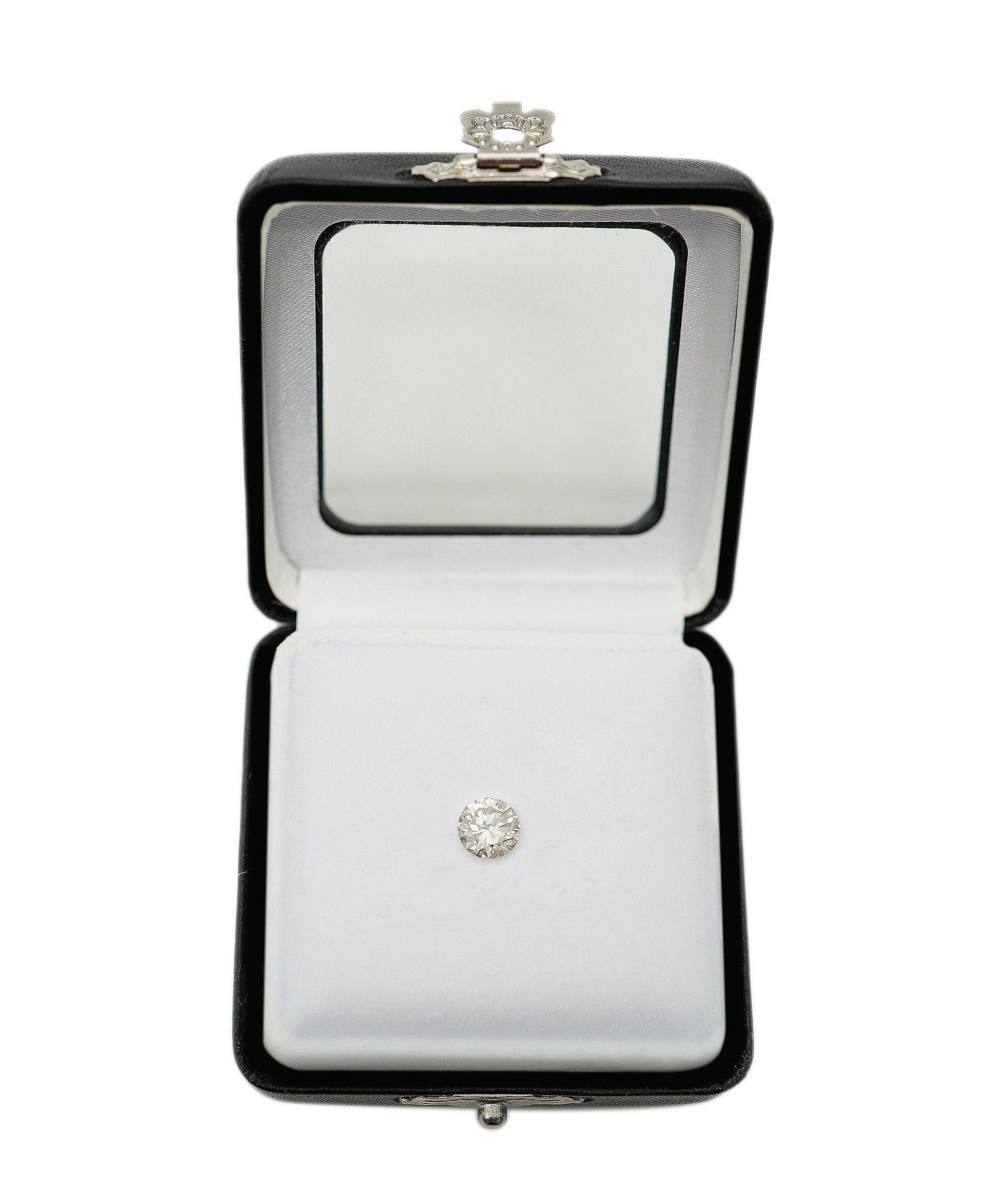 Luxury Promise 1.38 ct FANCY GREY ROUND SHAPE DIAMOND ANC-S33-59