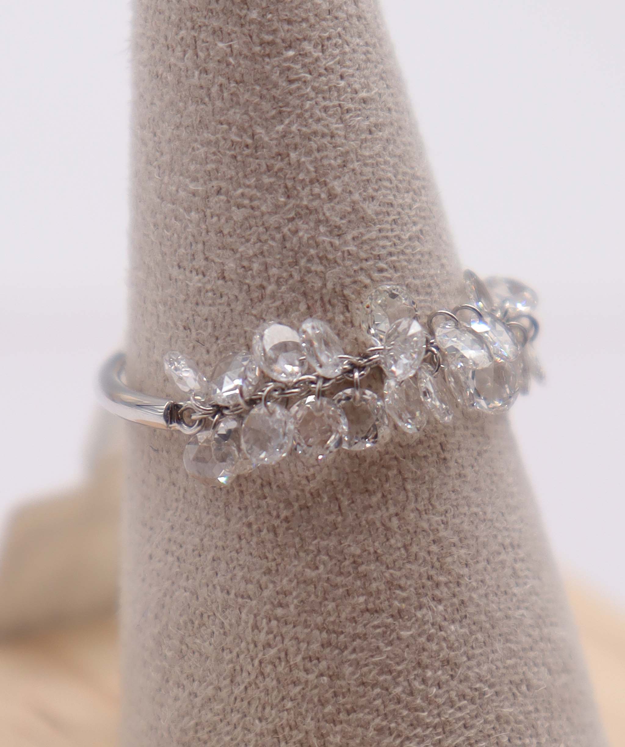 Luxury Promise 1.40ct WHITE ROSECUT RING R4435