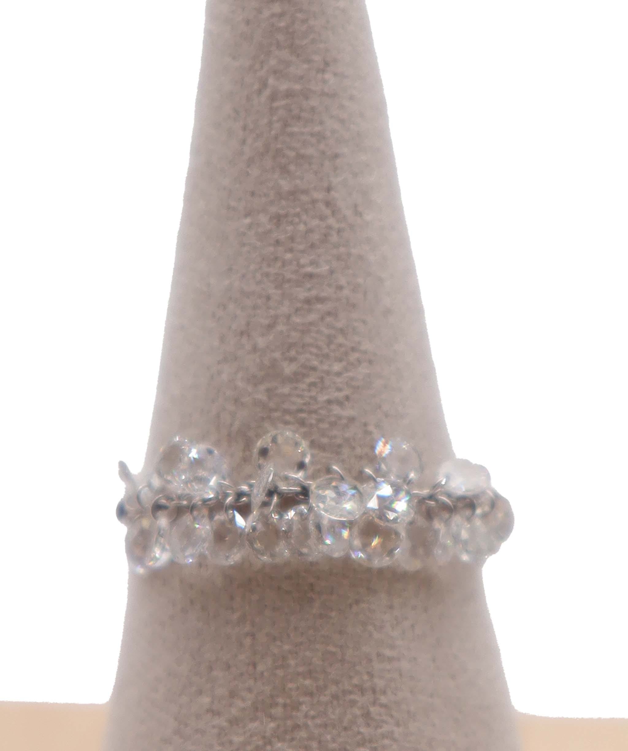 Luxury Promise 1.40ct WHITE ROSECUT RING R4435