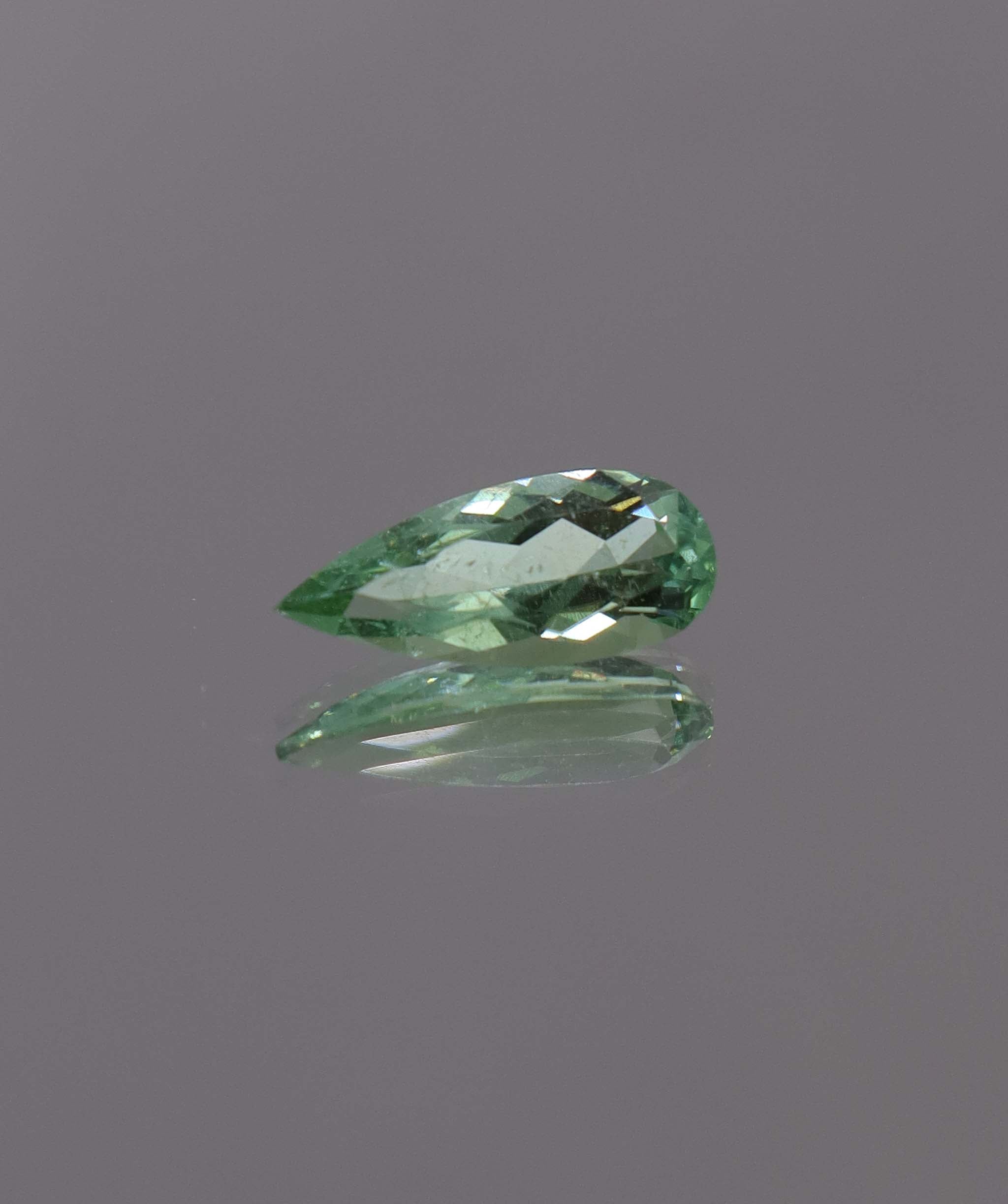 Luxury Promise 1.41ct Neon Green Paraiba Pear (Eye Clean) DXBCS1307