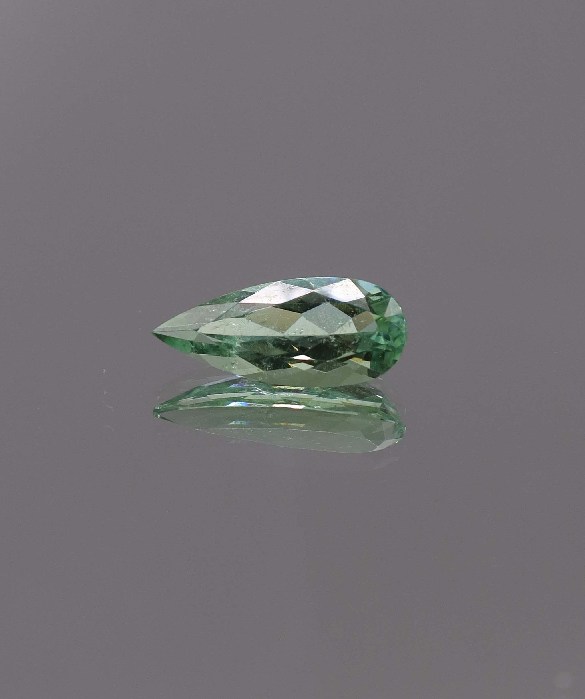 Luxury Promise 1.41ct Neon Green Paraiba Pear (Eye Clean) DXBCS1307