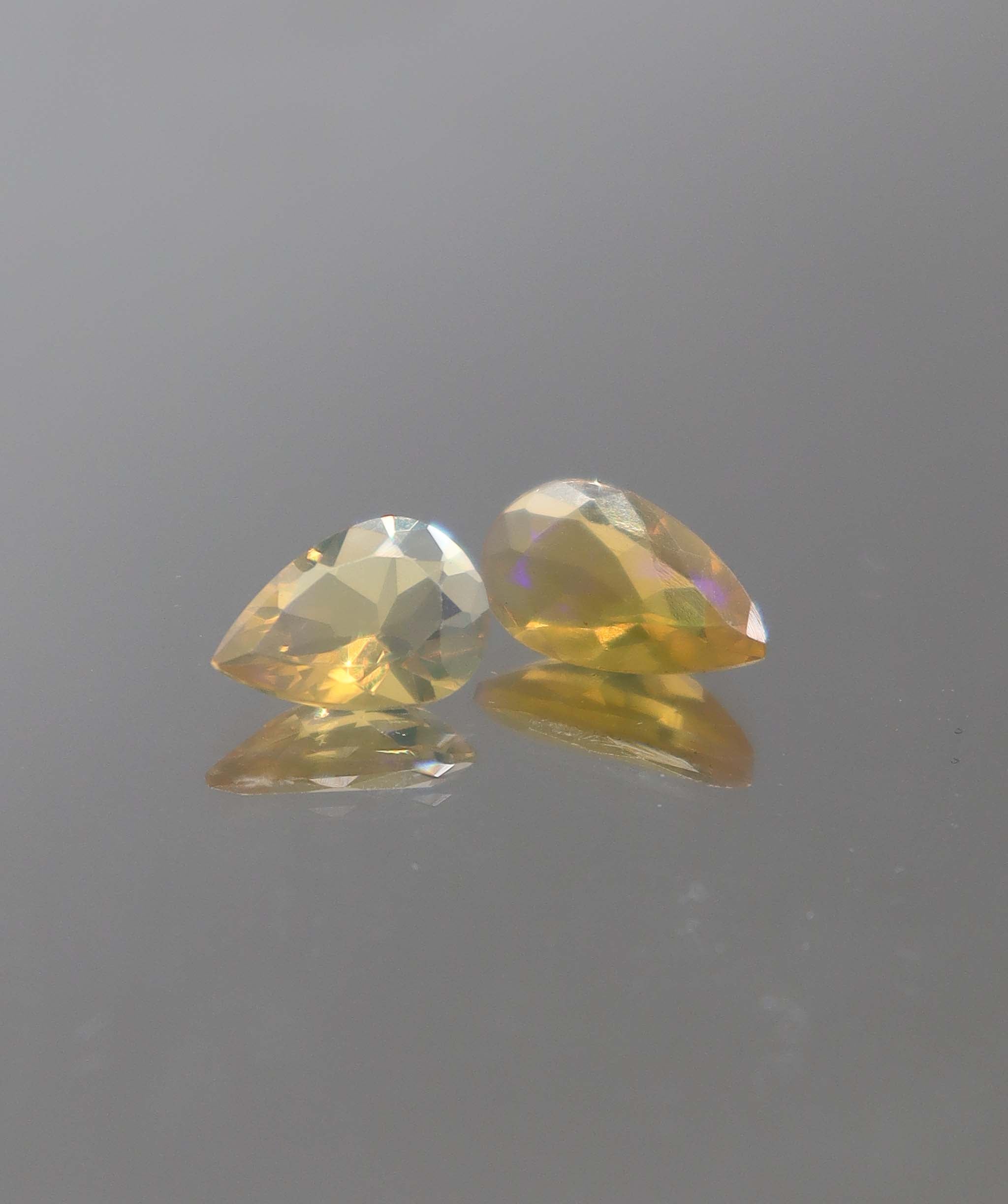 Luxury Promise 1.42ct Opal Pear pair DXBCS2302