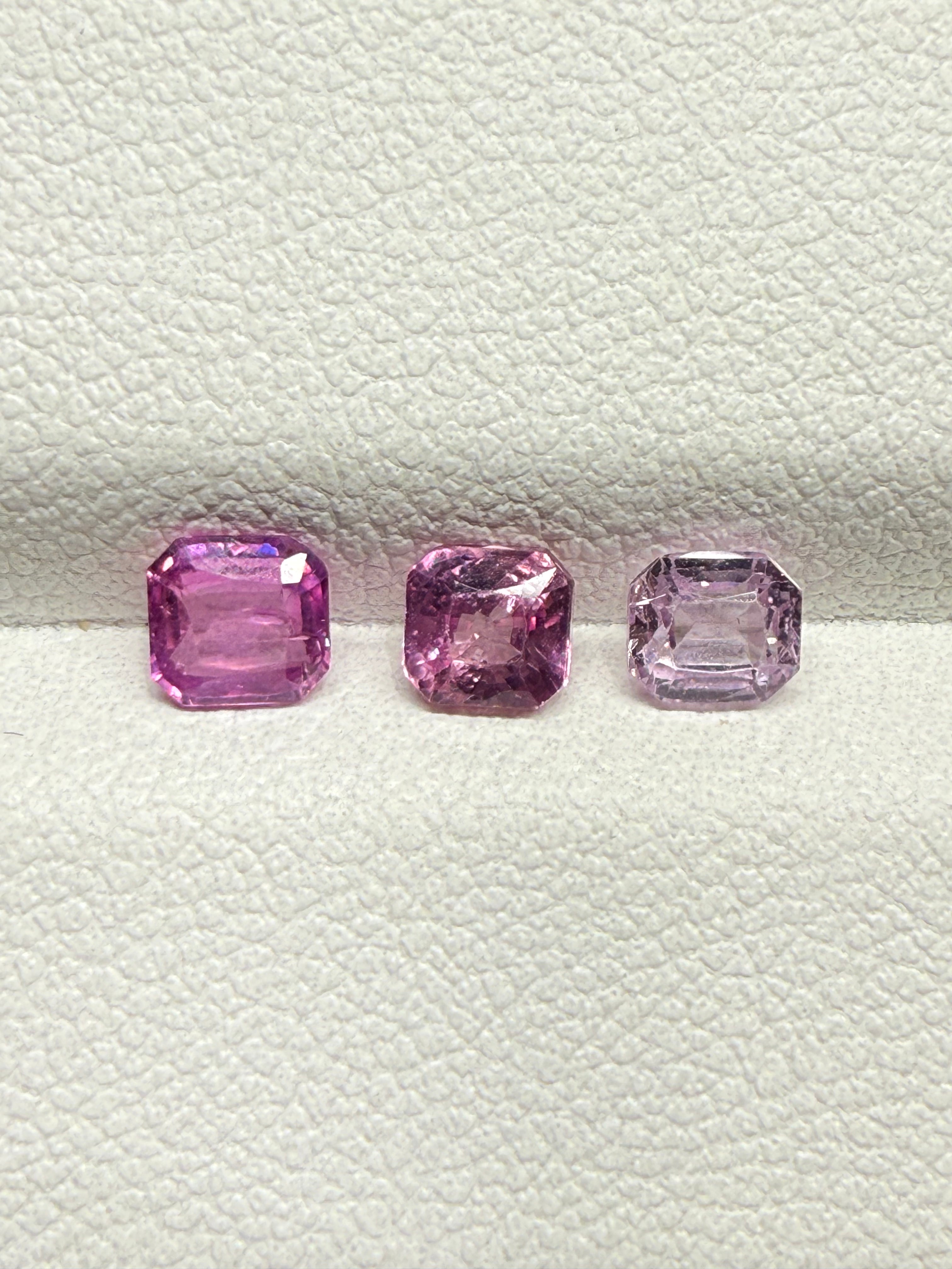Luxury Promise 1.44ct Pink Sapphire Set 3pcs DXBCS0123