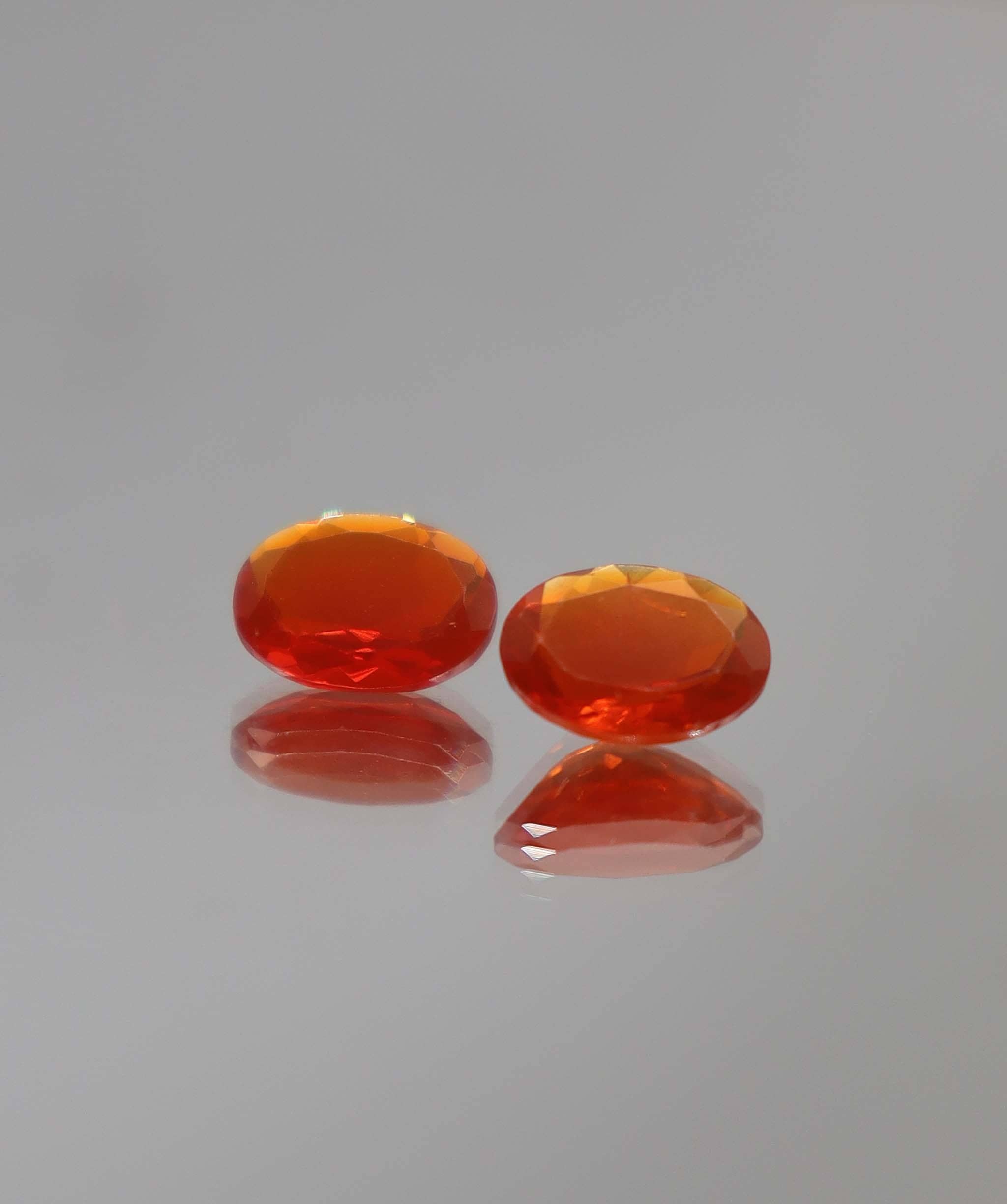 Luxury Promise 1.46ct Fire Opal Oval pair DXBCS2318