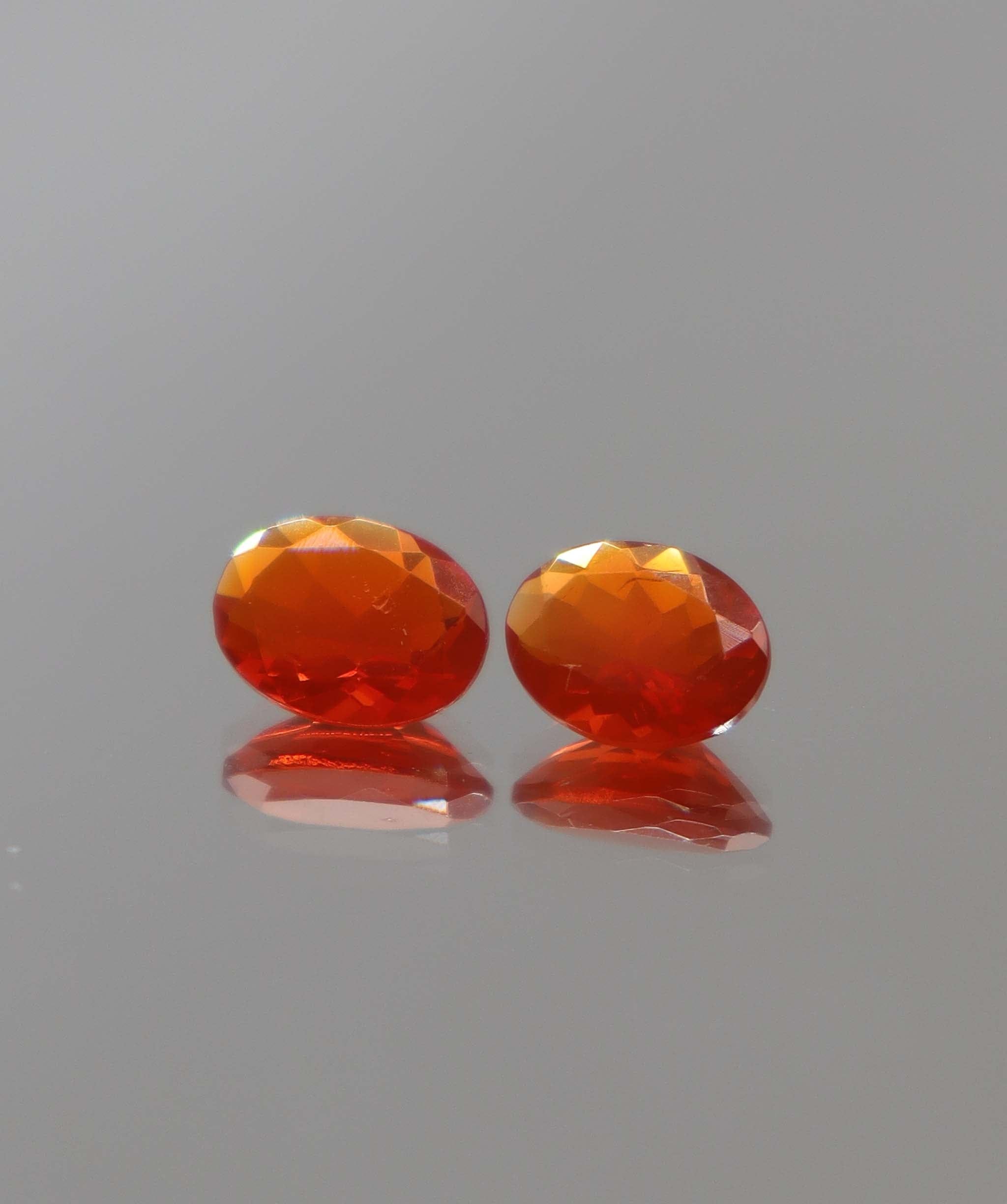 Luxury Promise 1.46ct Fire Opal Oval pair DXBCS2319