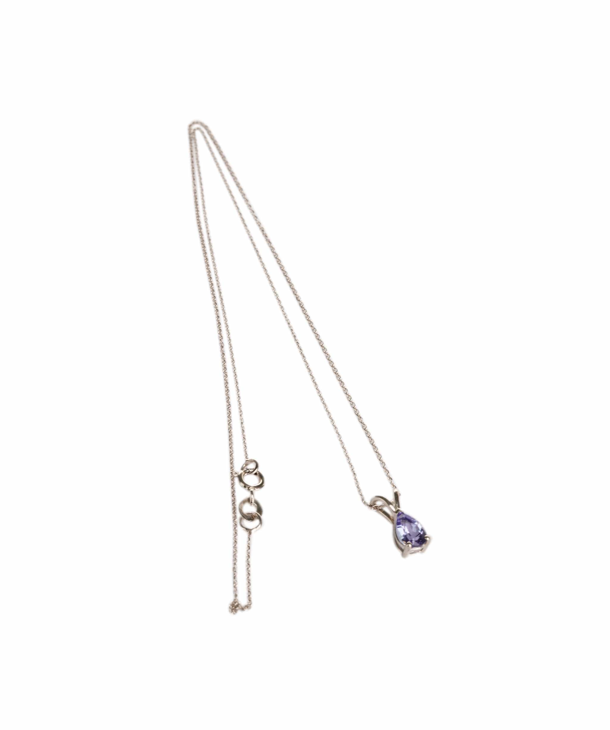 Luxury Promise 1.4ct Tanzanite 925 Silver White Pendant ALC3047