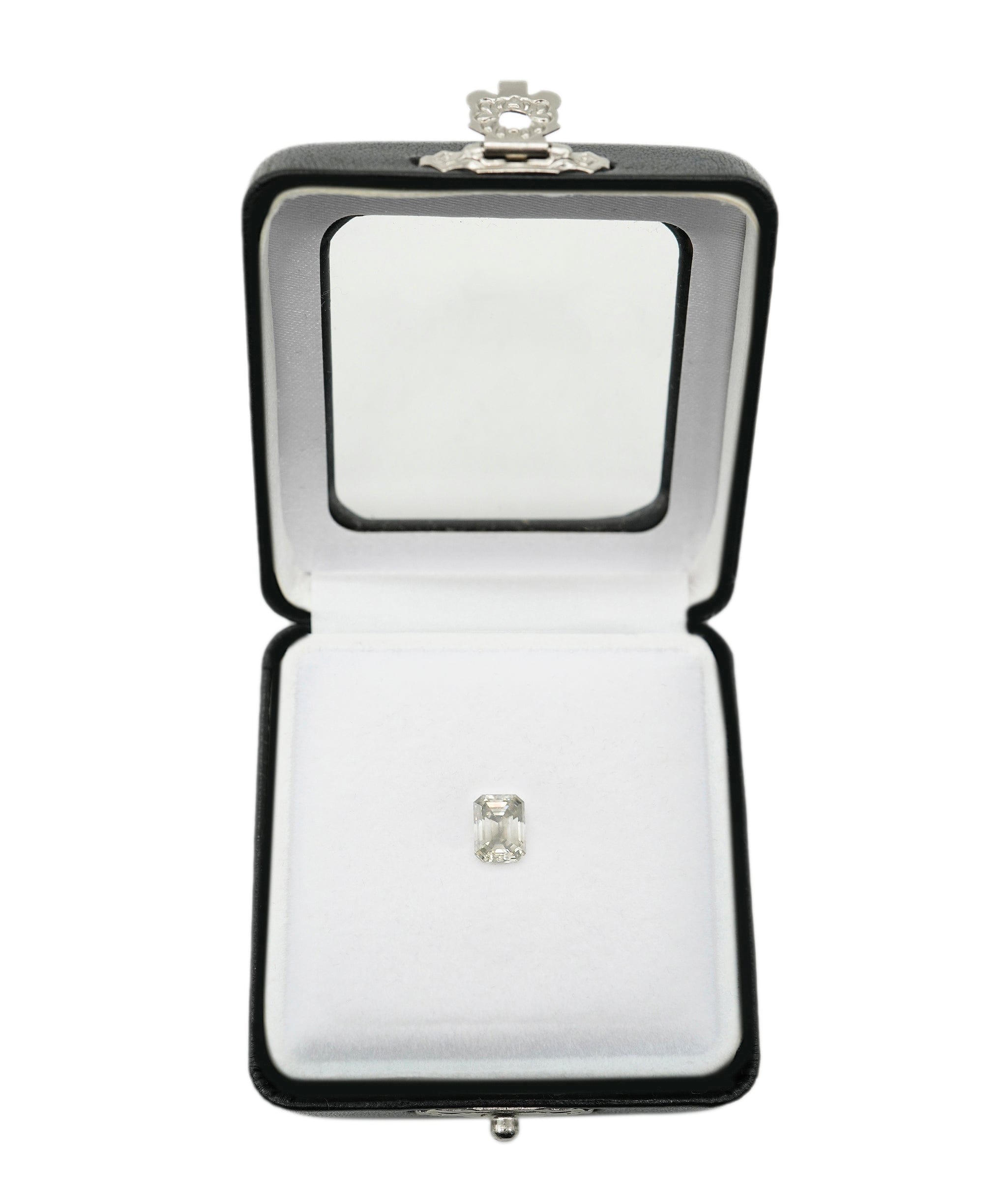 Luxury Promise 1.51CT URANIUM-GREY EMERALD-CUT DIAMOND ANLS4702