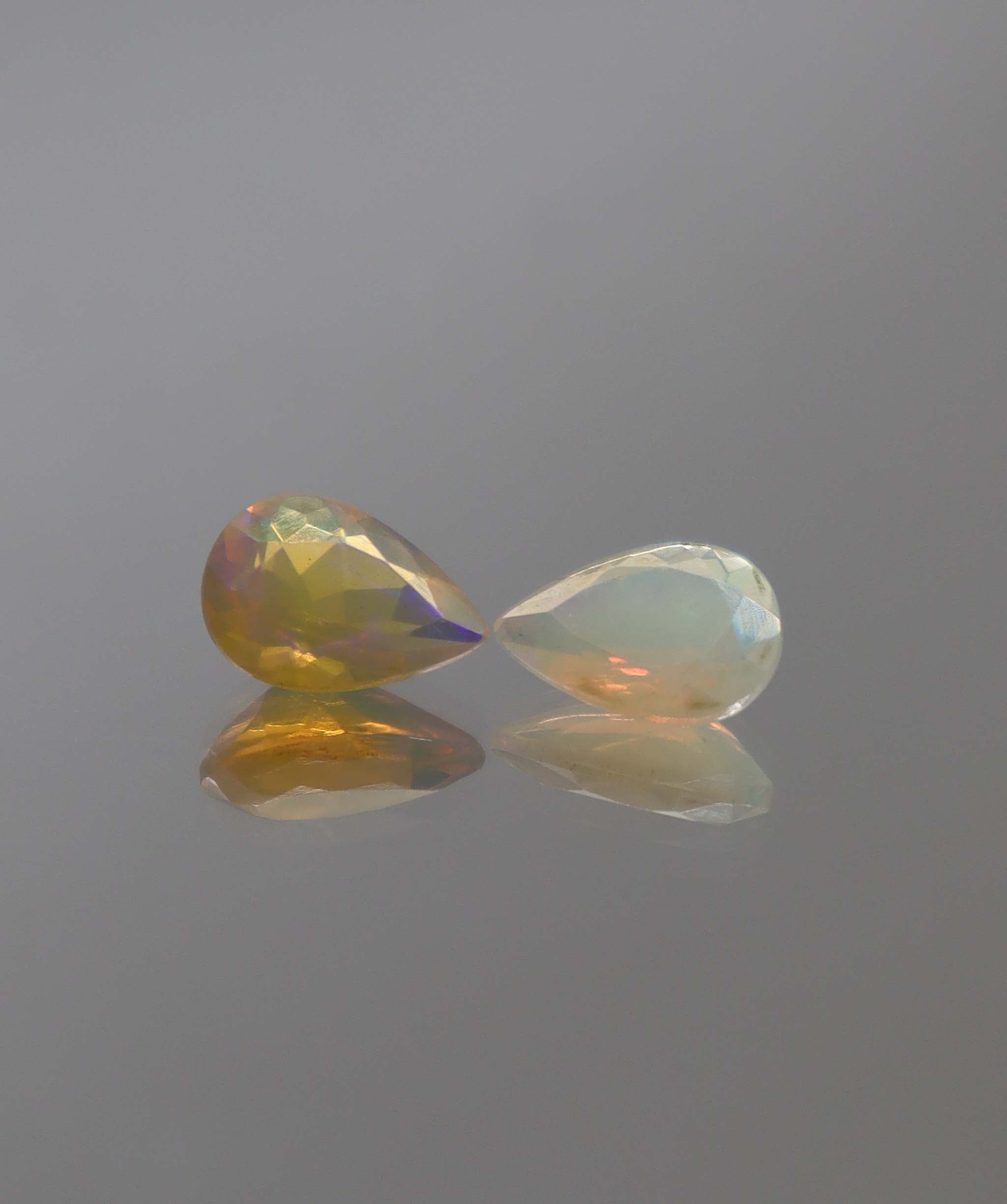 Luxury Promise 1.53ct Opal Pear pair DXBCS2305