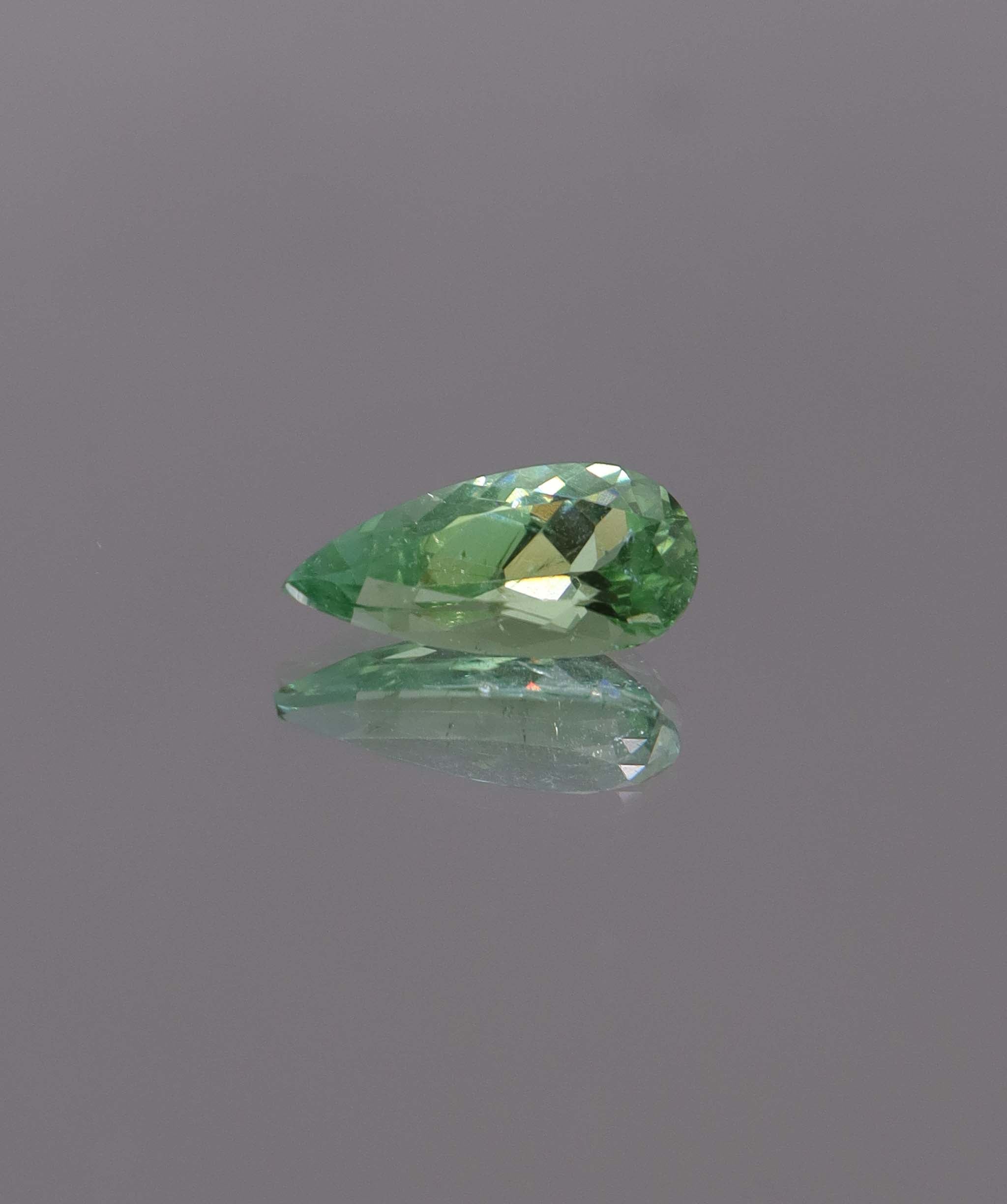 Luxury Promise 1.60ct Neon Green Paraiba Pear (Eye Clean) DXBCS1311