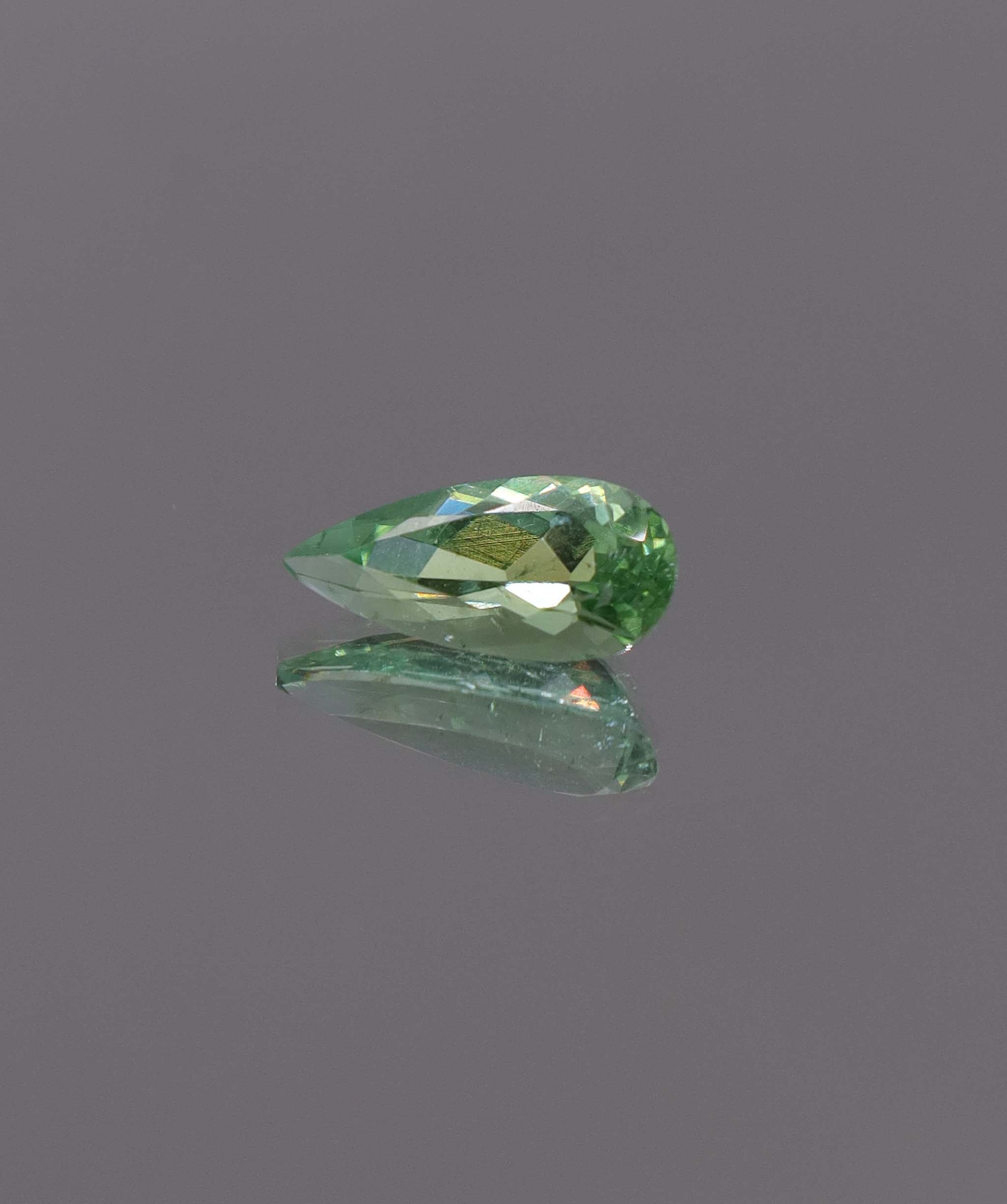 Luxury Promise 1.60ct Neon Green Paraiba Pear (Eye Clean) DXBCS1311