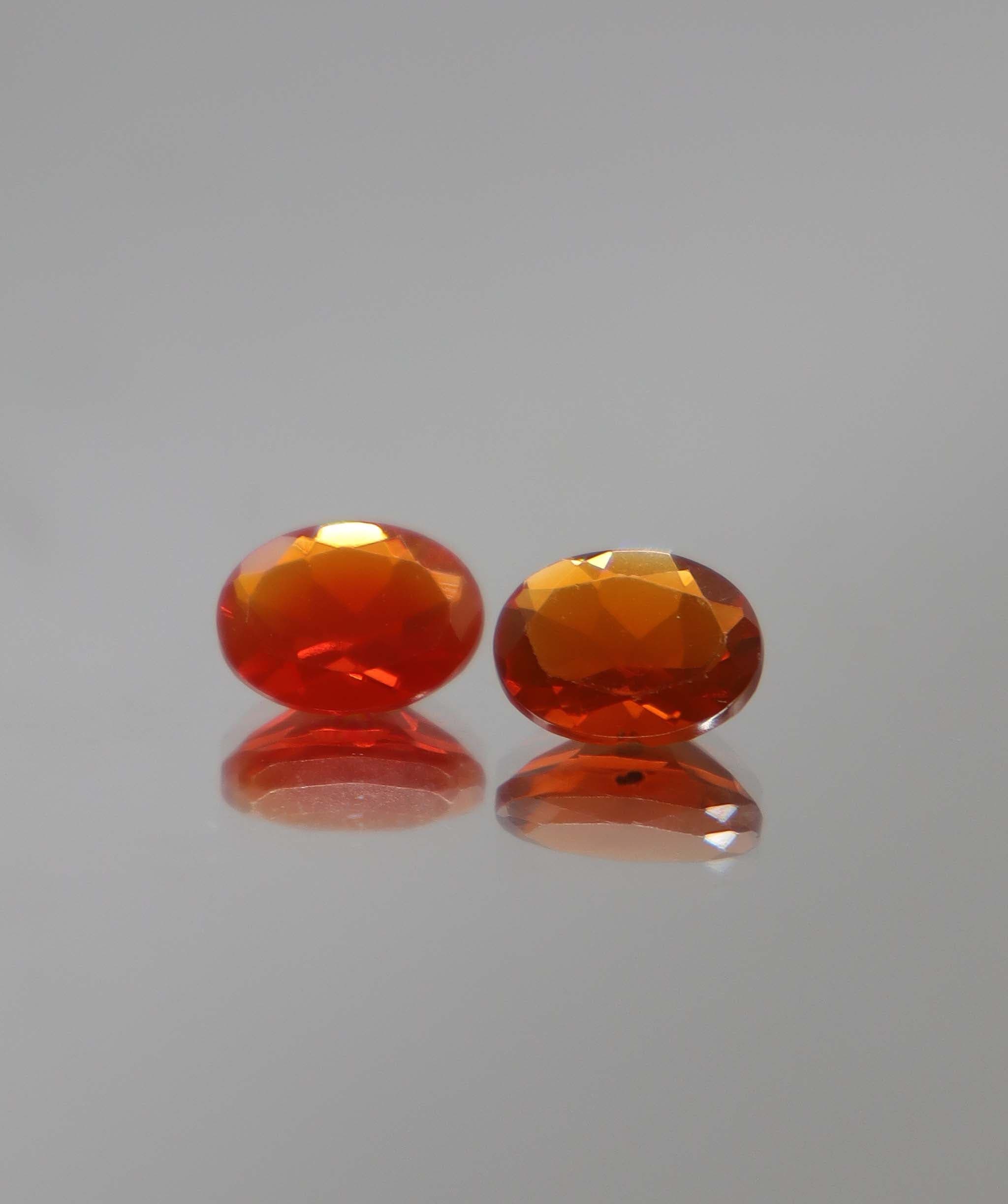 Luxury Promise 1.66ct Fire Opal Oval pair DXBCS2323