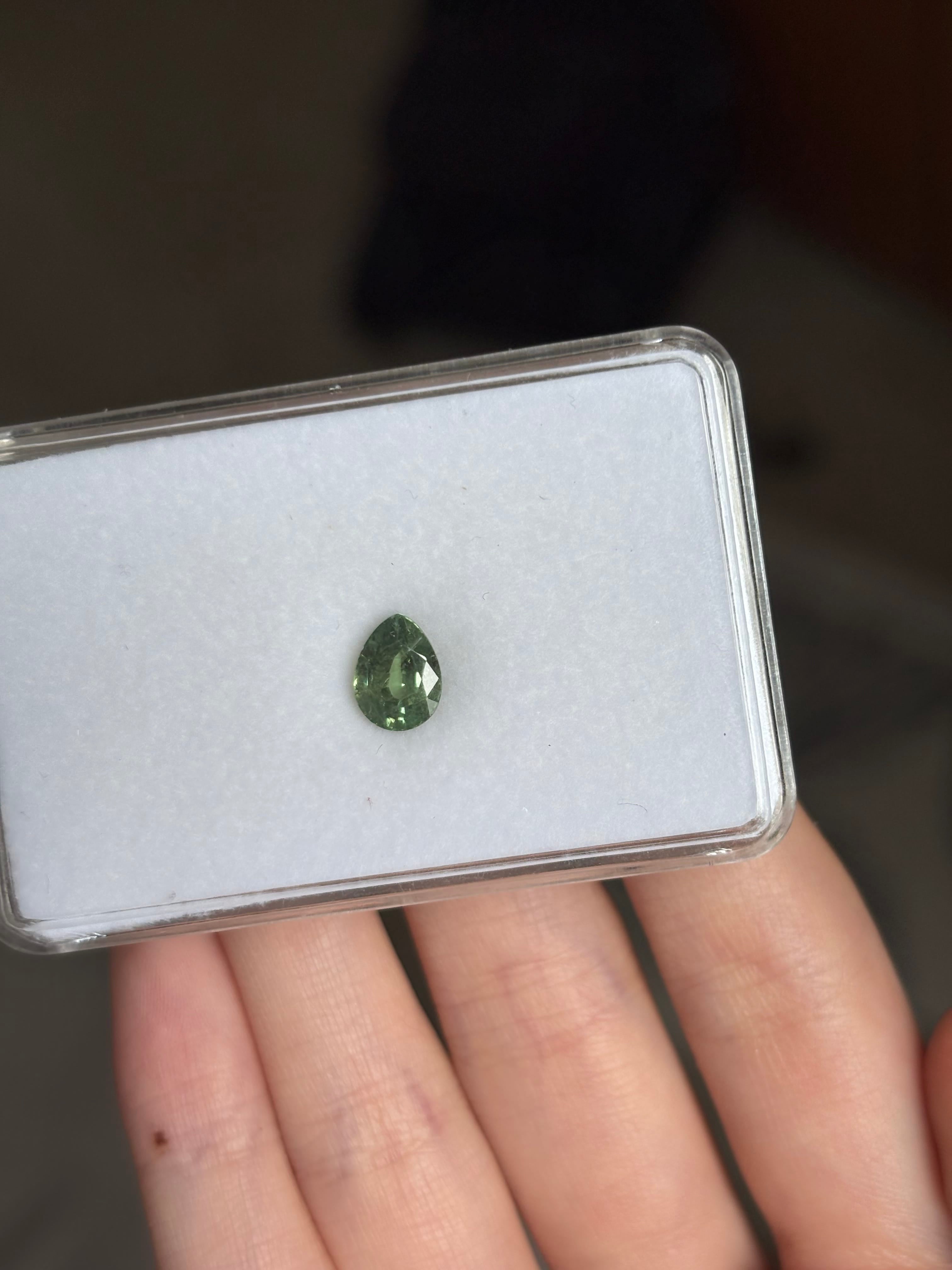 Luxury Promise 1.67ct Demantoid Pear DXBCS4644