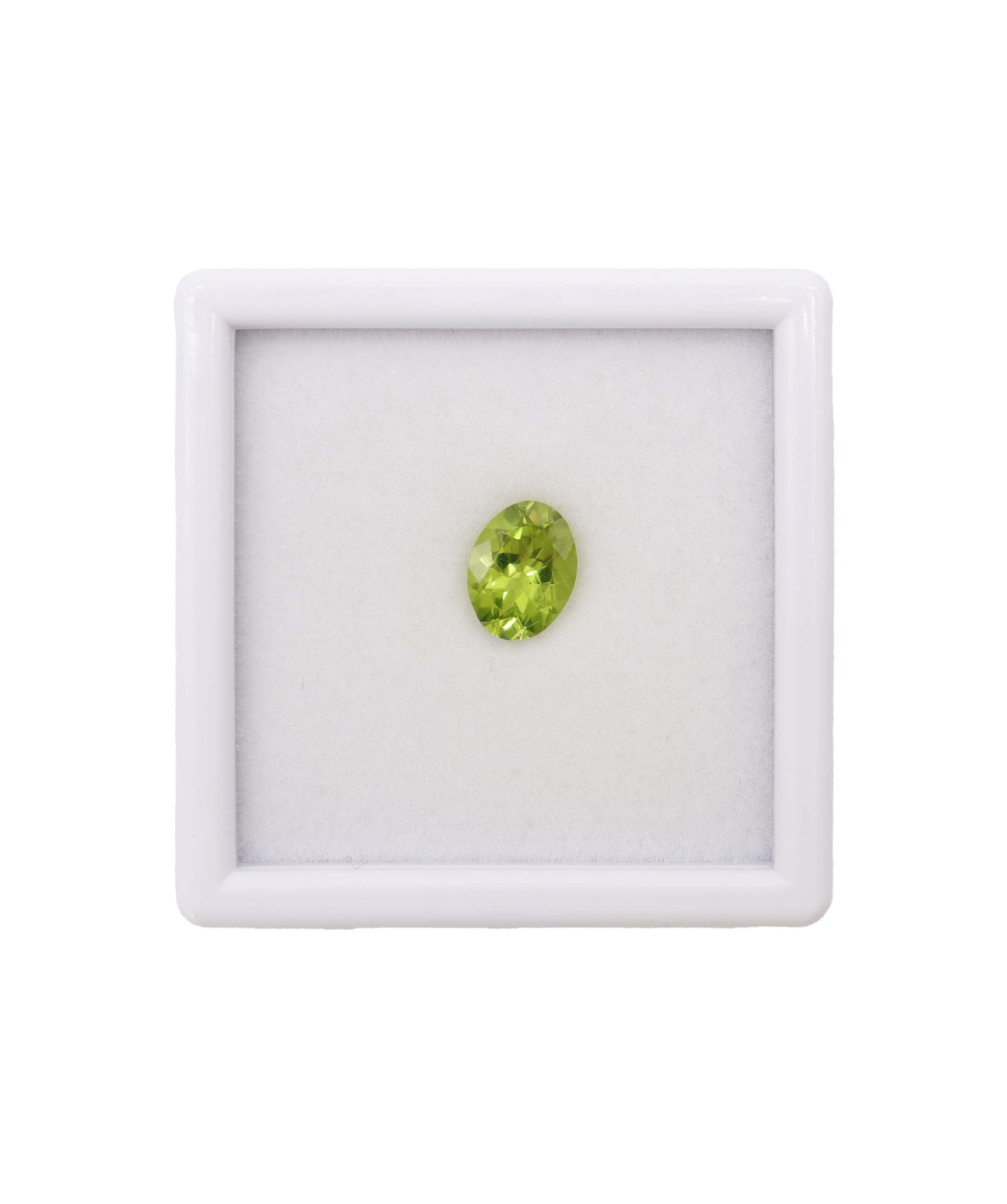 Luxury Promise 1.71cts apple green peridot 7x9mm DXBD0355