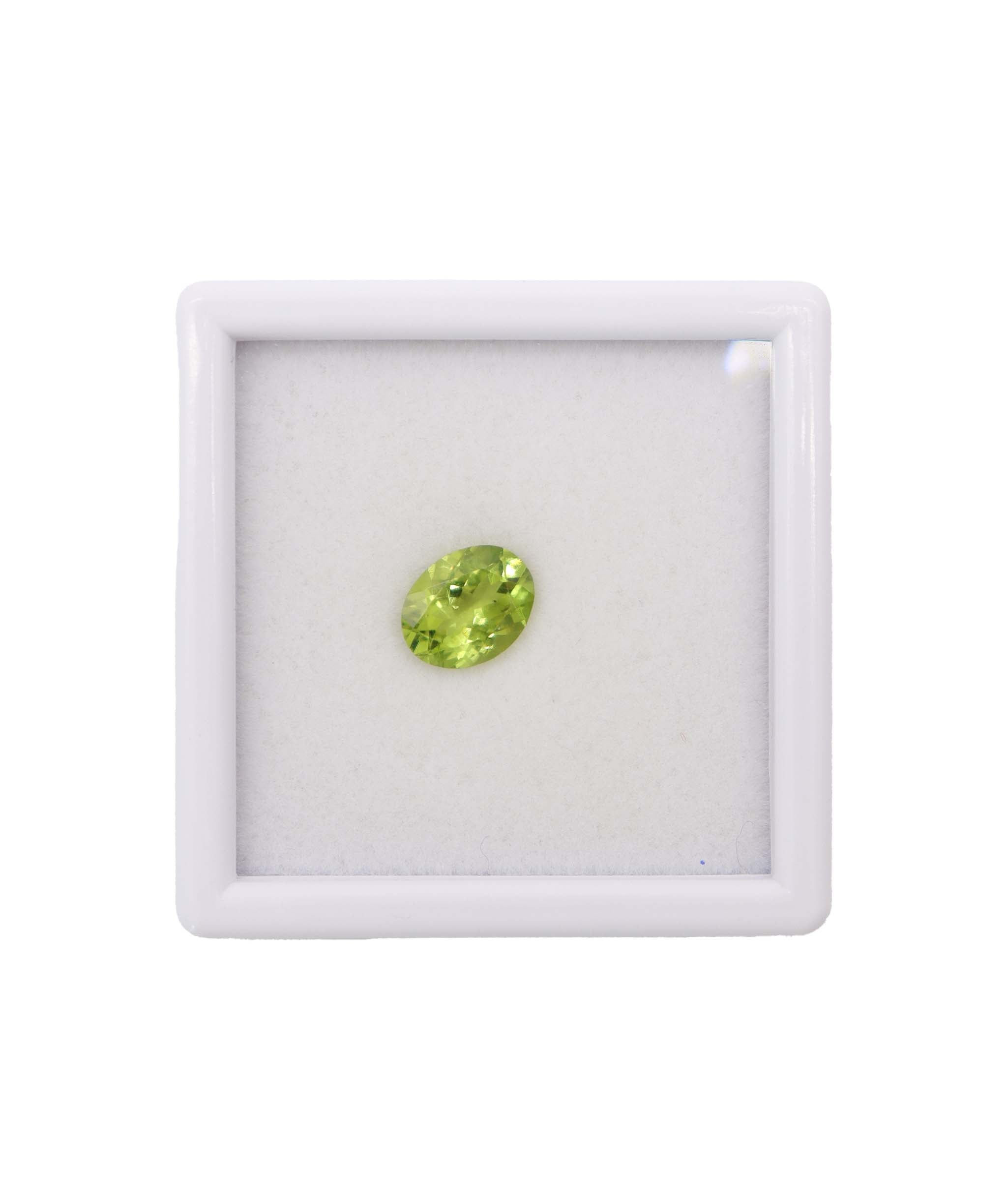 Luxury Promise 1.73cts apple green peridot 7x9mm DXBD0350