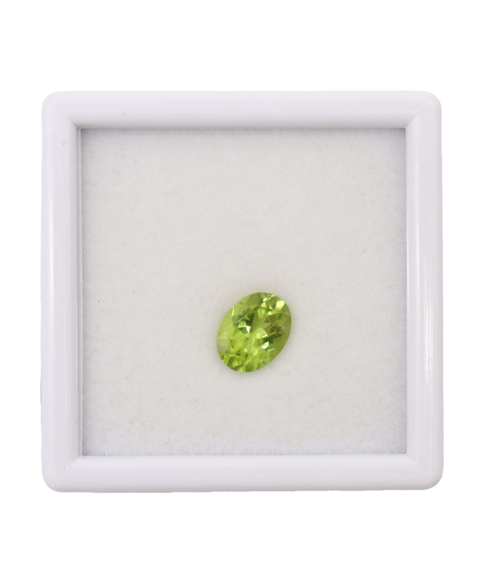 Luxury Promise 1.76cts apple green peridot 7x4mm DXBD0338