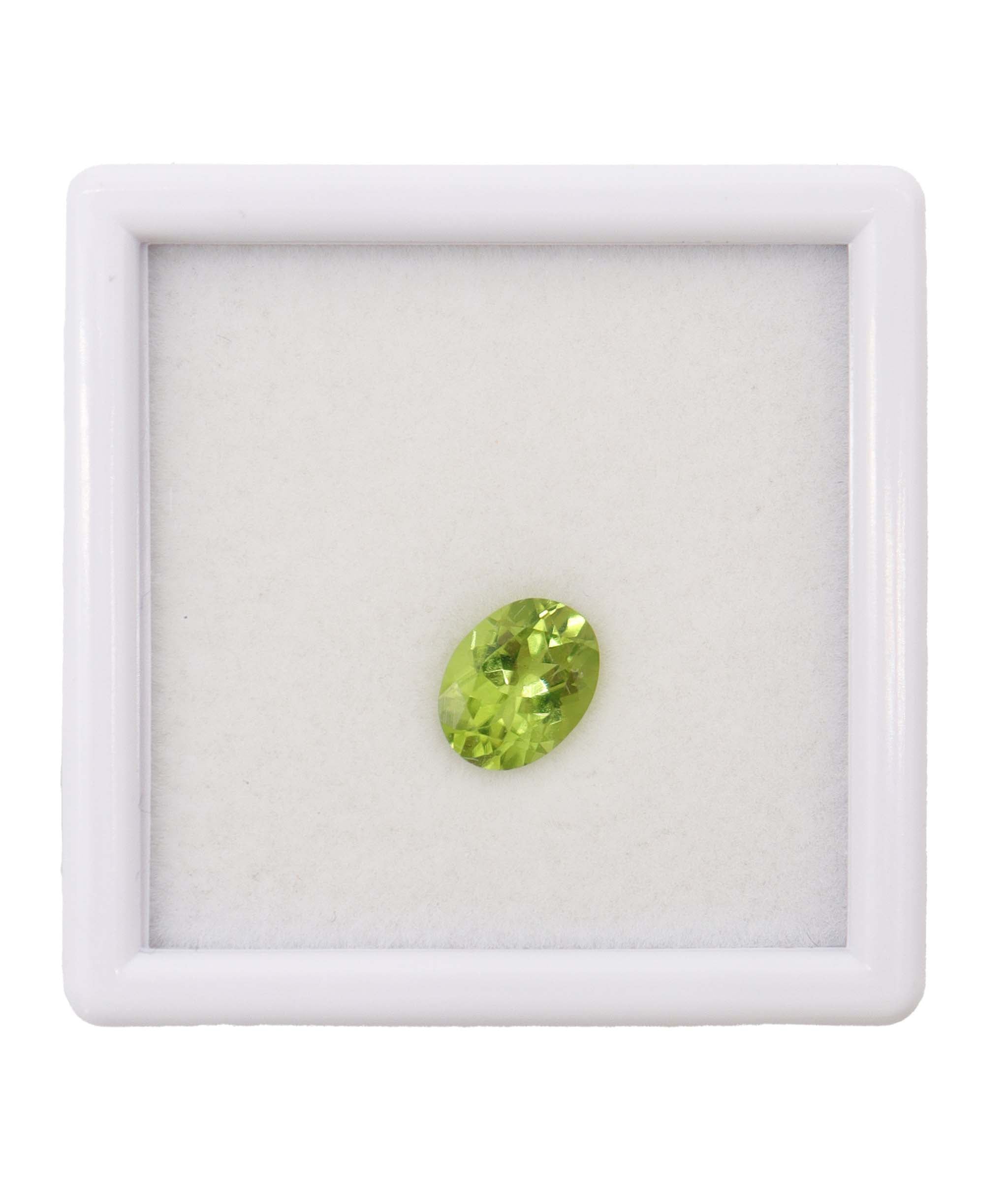 Luxury Promise 1.76cts apple green peridot 7x4mm DXBD0338