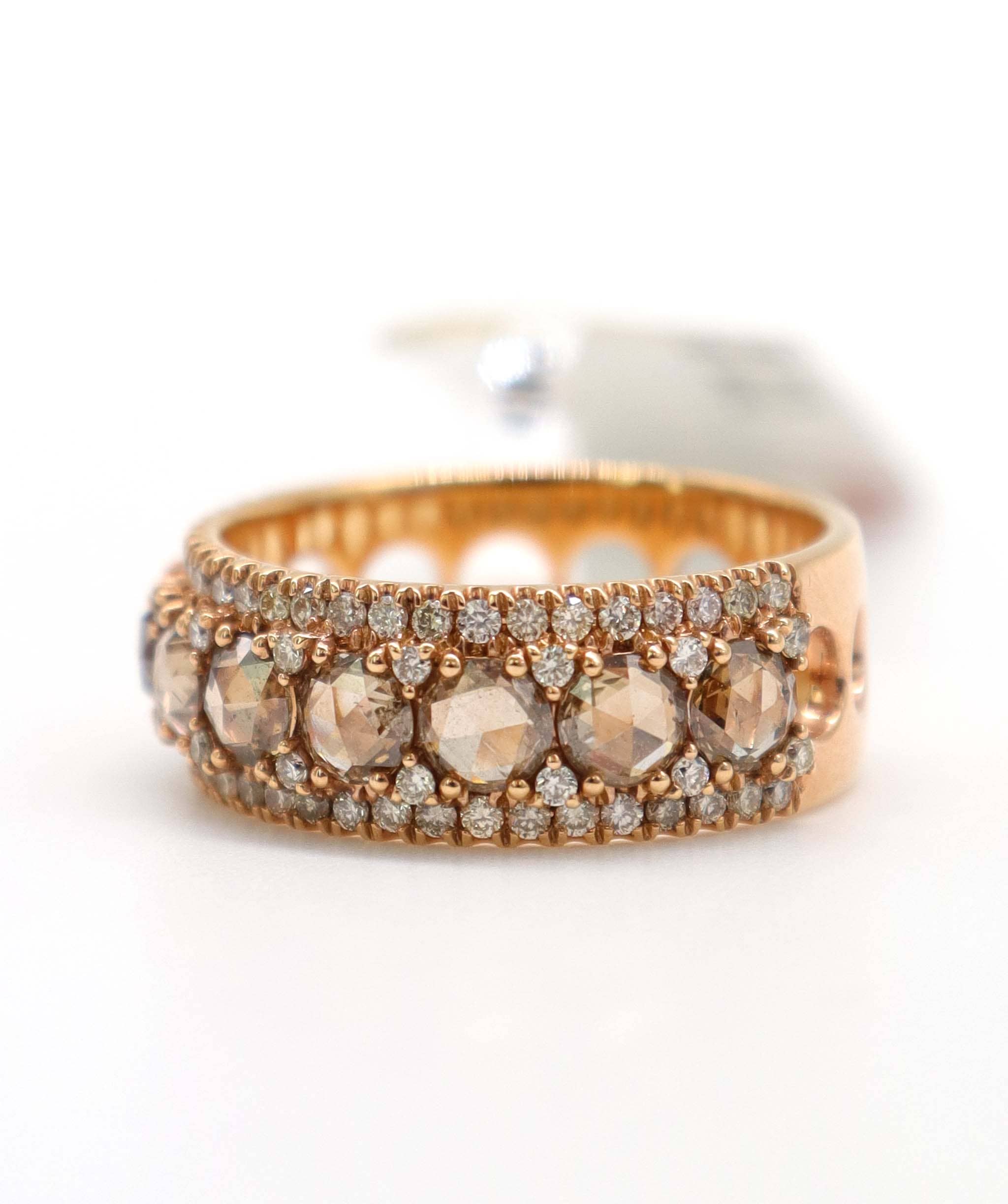 Luxury Promise 1.81ct LB SD BROWN  ROSECUT RING R2893