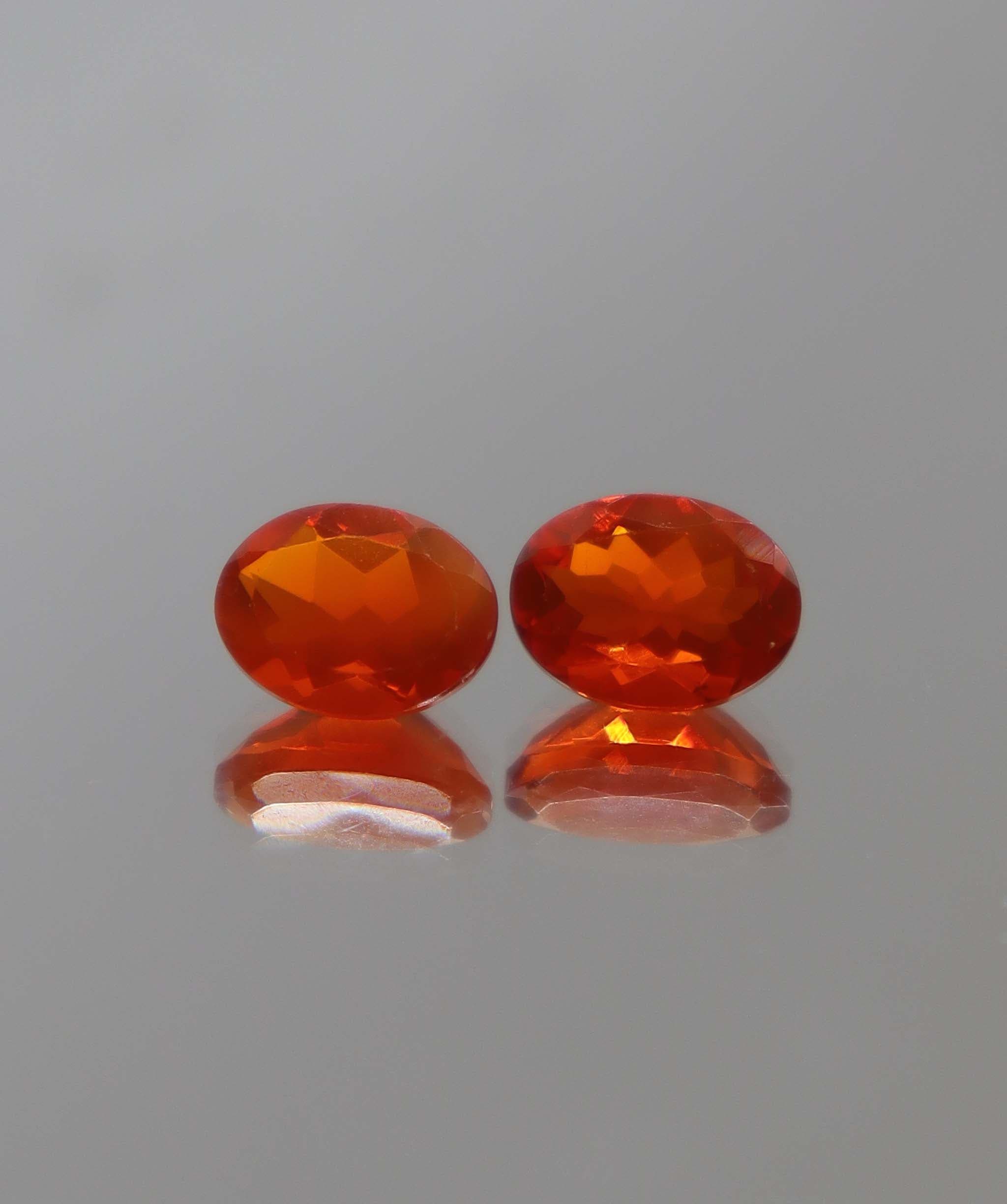 Luxury Promise 1.84ct Fire Opal Oval pair DXBCS2325