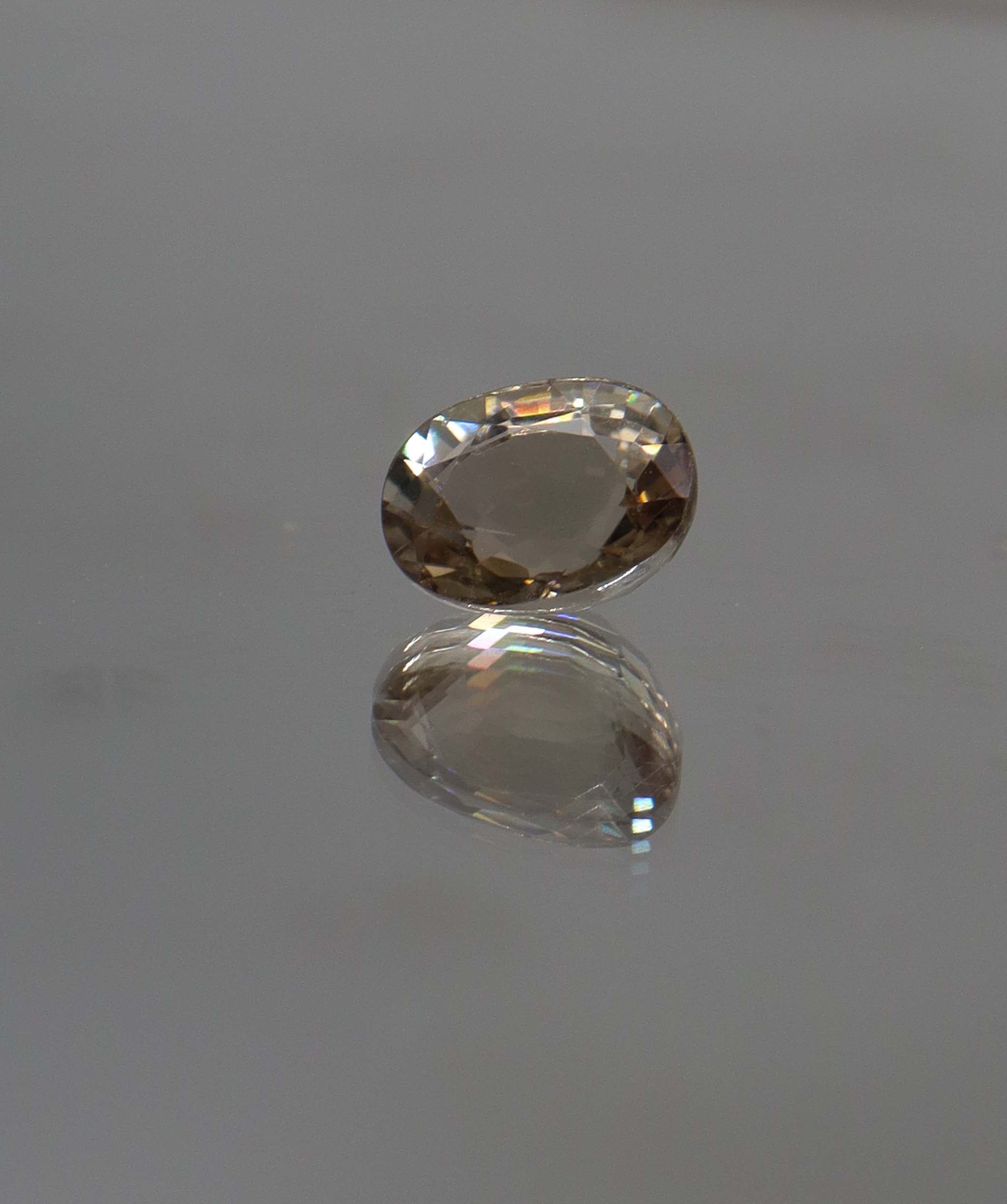 Luxury Promise 1.85ct Steel Gold Tourmaline Oval DXBCS0251