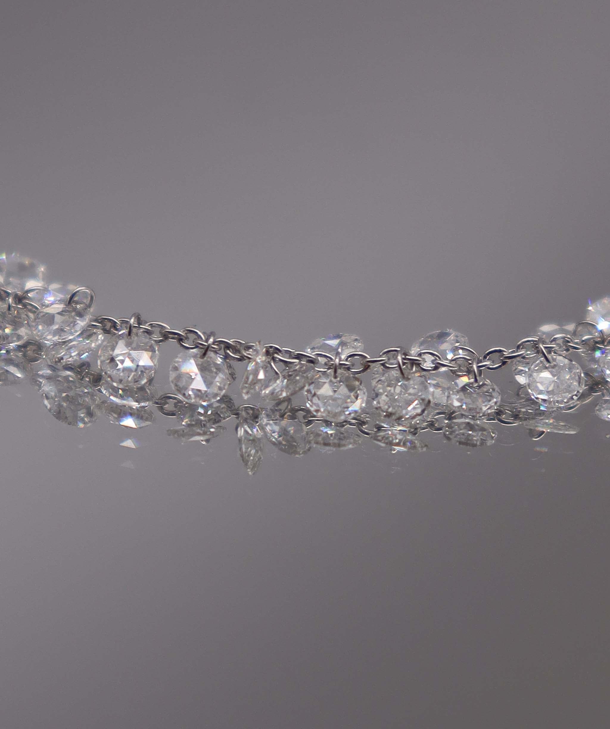 Luxury Promise 1.89ct Rose Cut Diamond Bracelet White Gold B3307