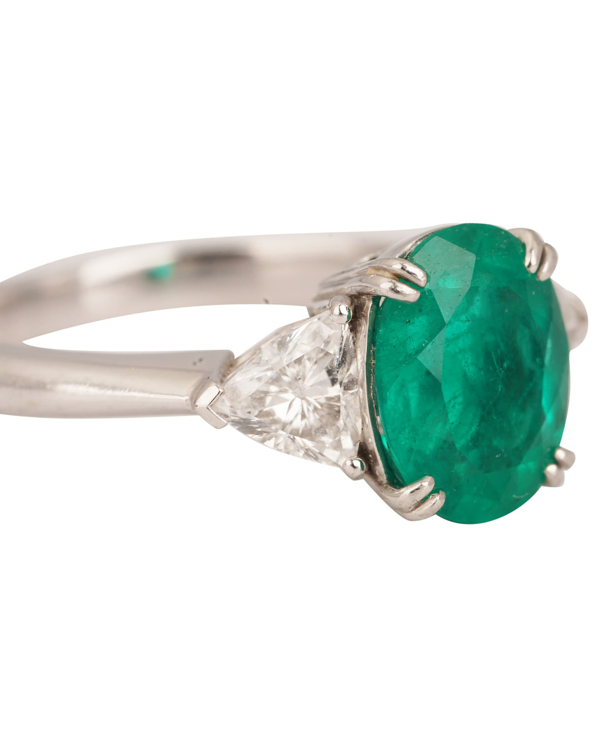 Luxury Promise 1.95ct Colombian Emerald Oval Ring ALTC1010