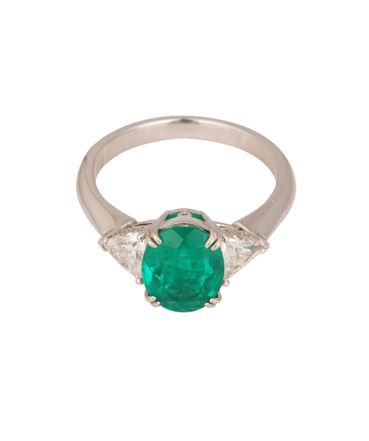 Luxury Promise 1.95ct Colombian Emerald Oval Ring ALTC1010