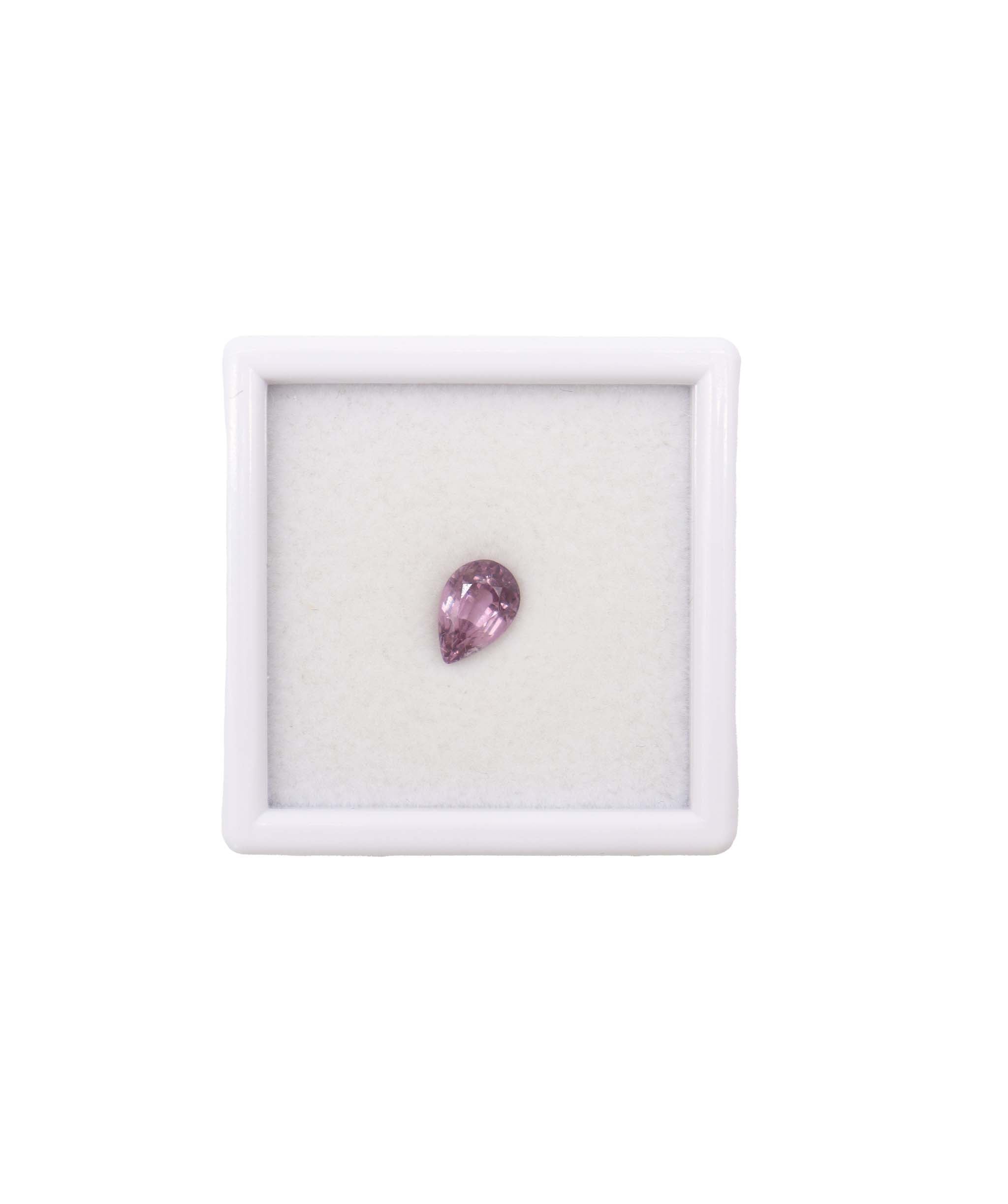 Luxury Promise 1.98cts pear shape purplish raspberry spinel PS9X6.2 DXBD0270