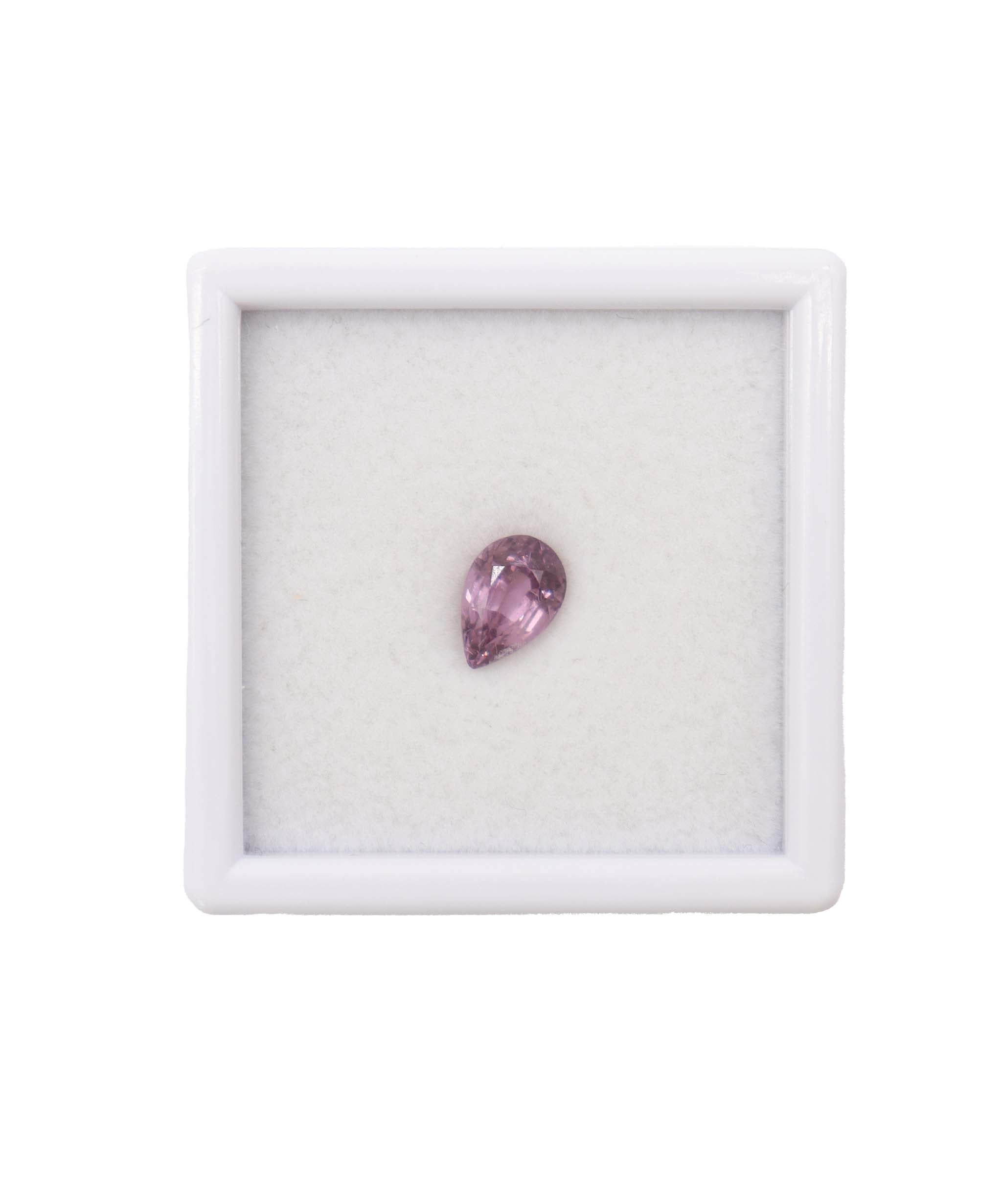 Luxury Promise 1.98cts pear shape purplish raspberry spinel PS9X6.2 DXBD0270