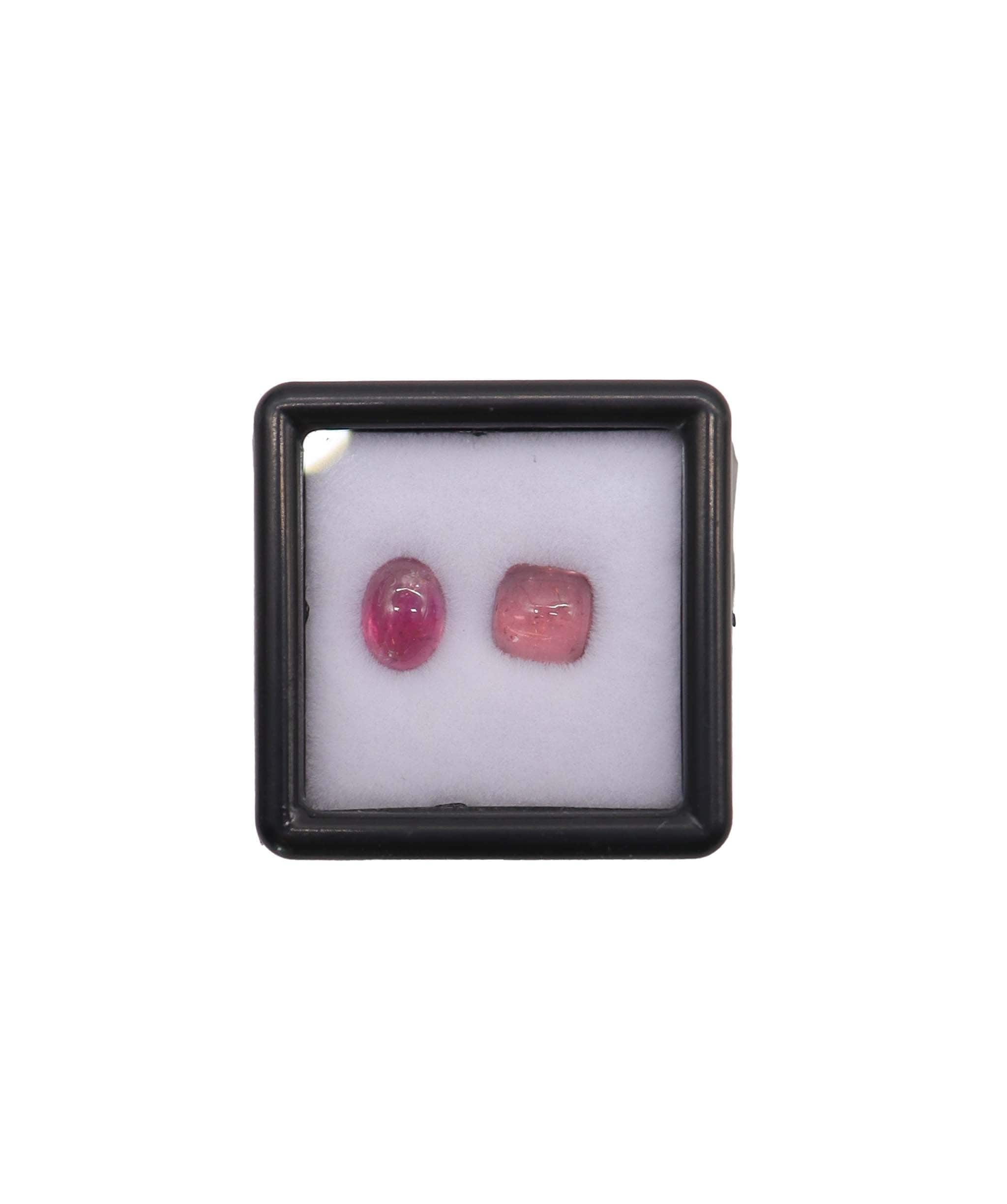 Luxury Promise 1.99ct Moi et Toi Tourmaline Set: Pink Oval & Padparadscha Cushion RDC0796