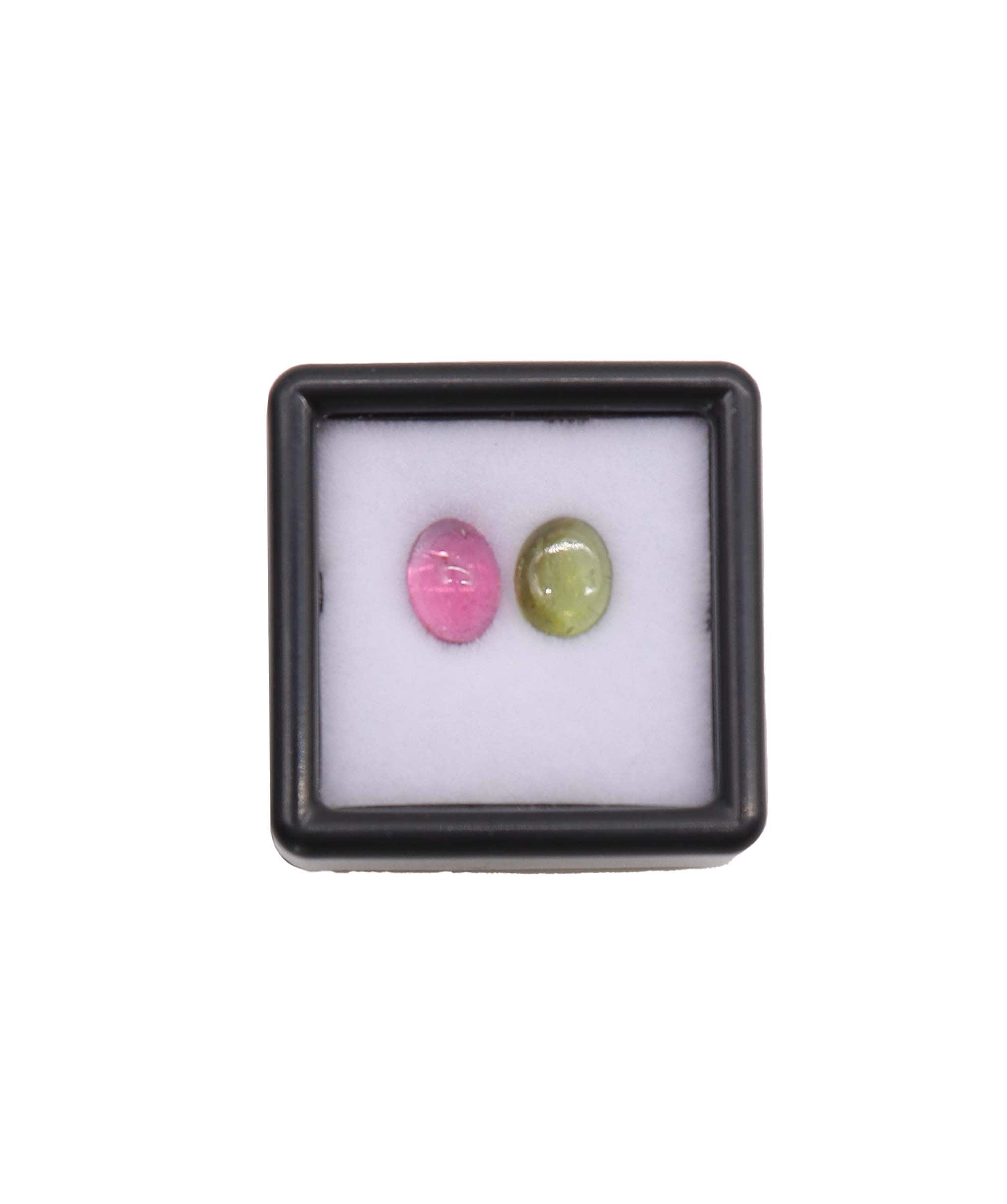 Luxury Promise 1.99ct Pink & Green Tourmaline Moi et Toi Set RDC0784