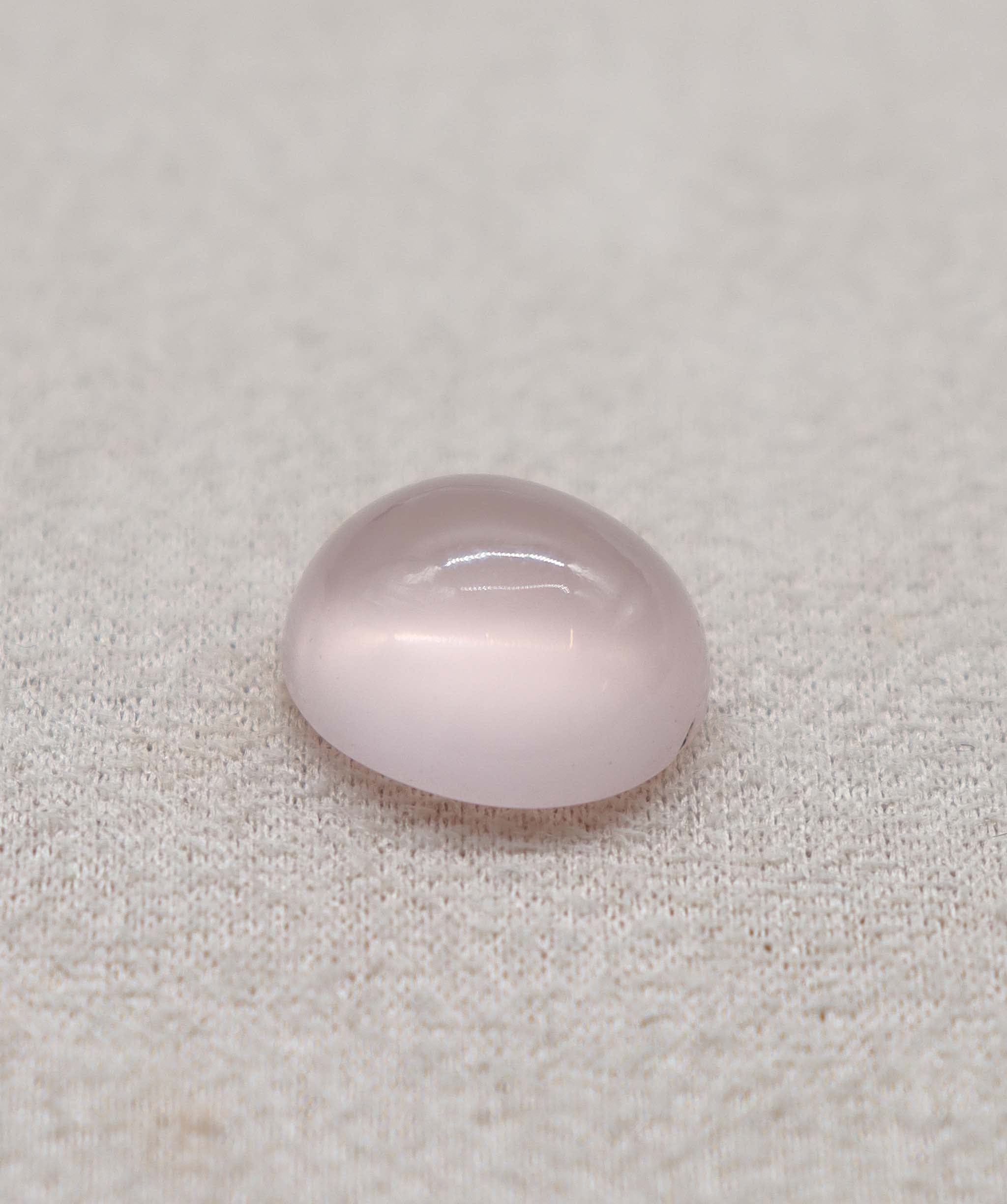 Luxury Promise 13.42ct Rose Quartz Cabochon Oval DXBCS2404