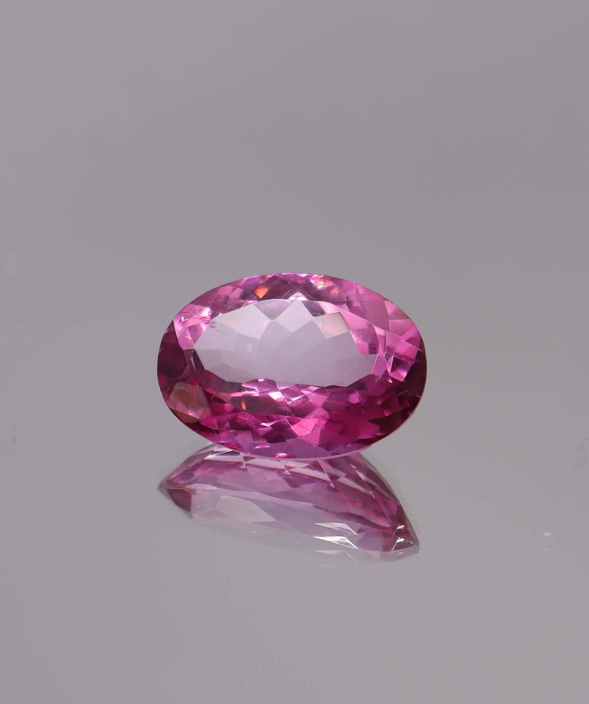 Luxury Promise 14.21ct Oval Cut Pink Topaz DXBS6137