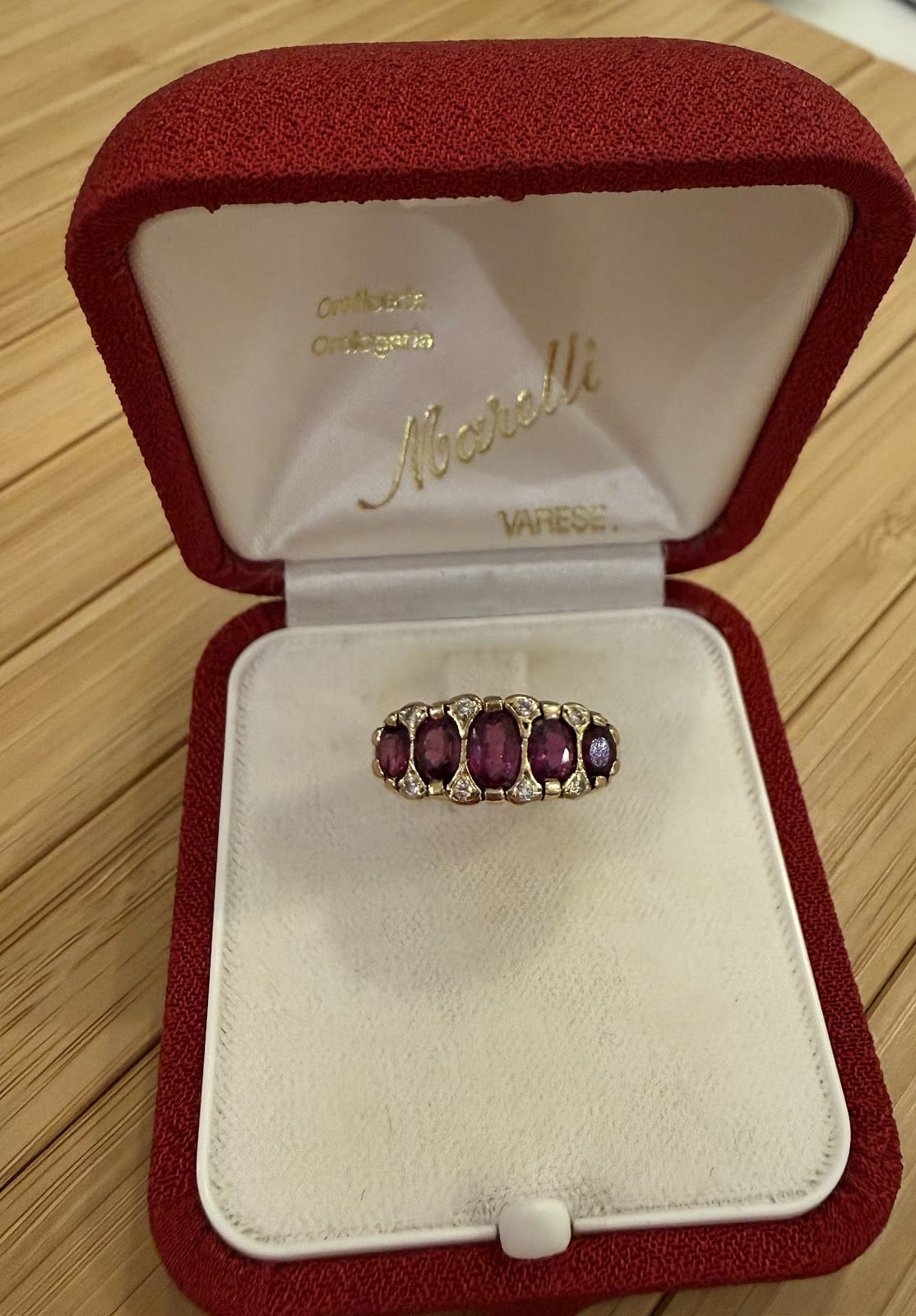 LUXURY PROMISE 14kt Ruby& Dimaond Ring AKC0698
