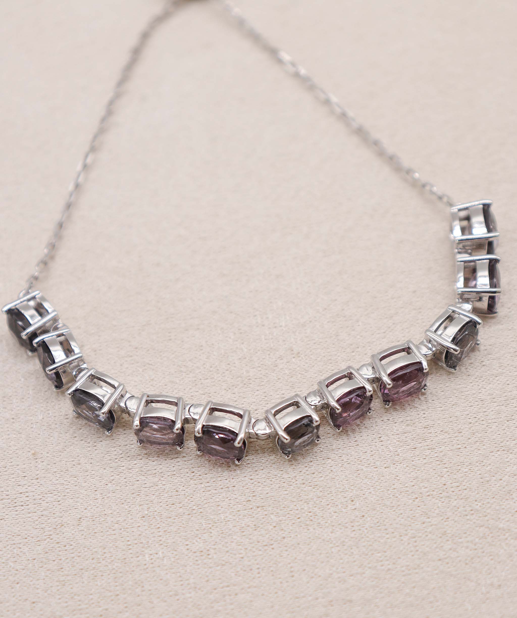 Luxury Promise 15.69ct spinel wg bracelet &nbsp;7-9INCH DXBD0321