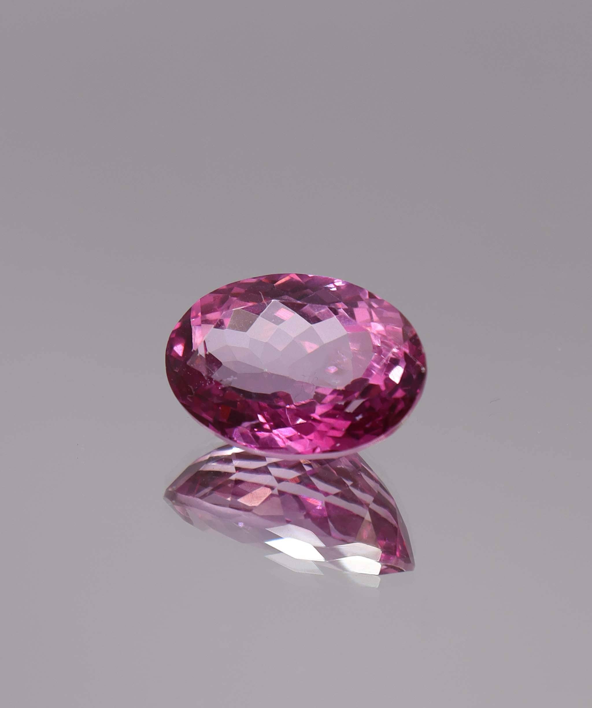 Luxury Promise 16.33ct Oval Cut Pink Topaz DXBS6130