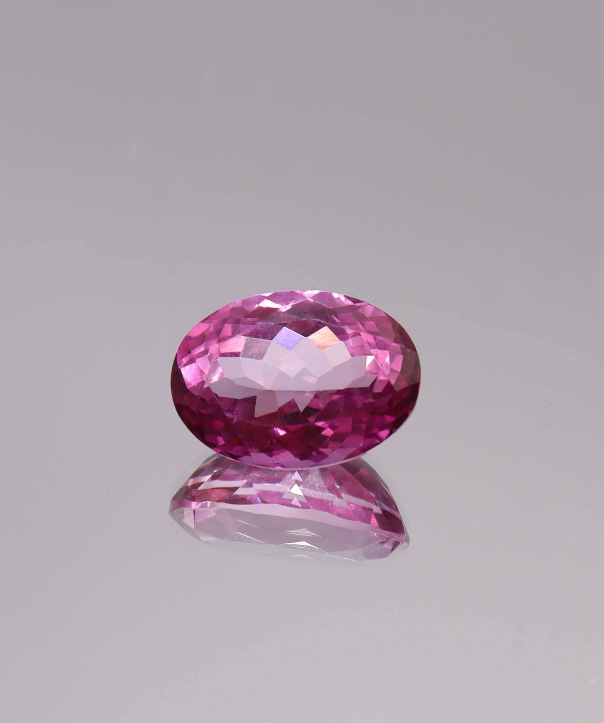 Luxury Promise 17.5ct Oval Cut Pink Topaz DXBS6133