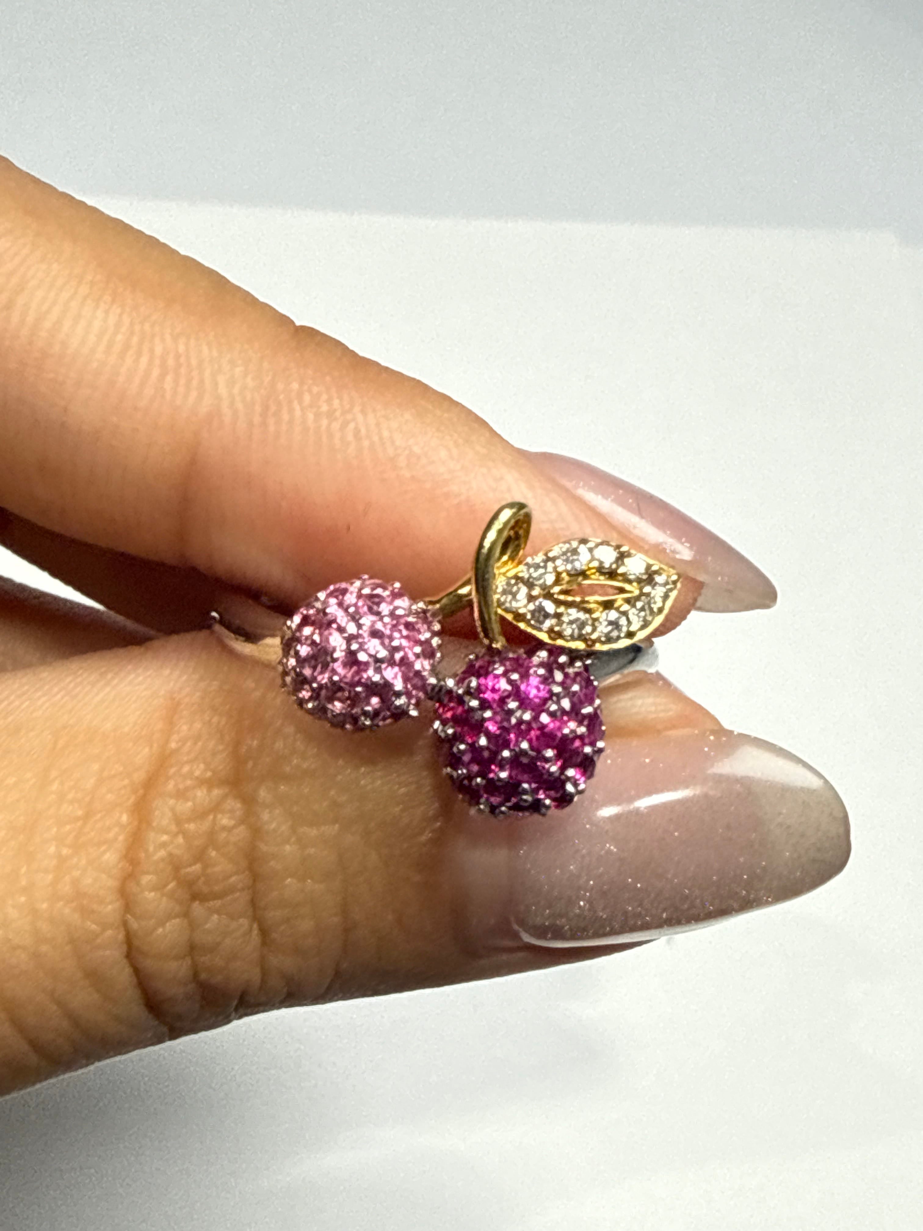 Luxury Promise 18K Cherry Ruby & Spinel Ring US 6.5 8553 JJC9014